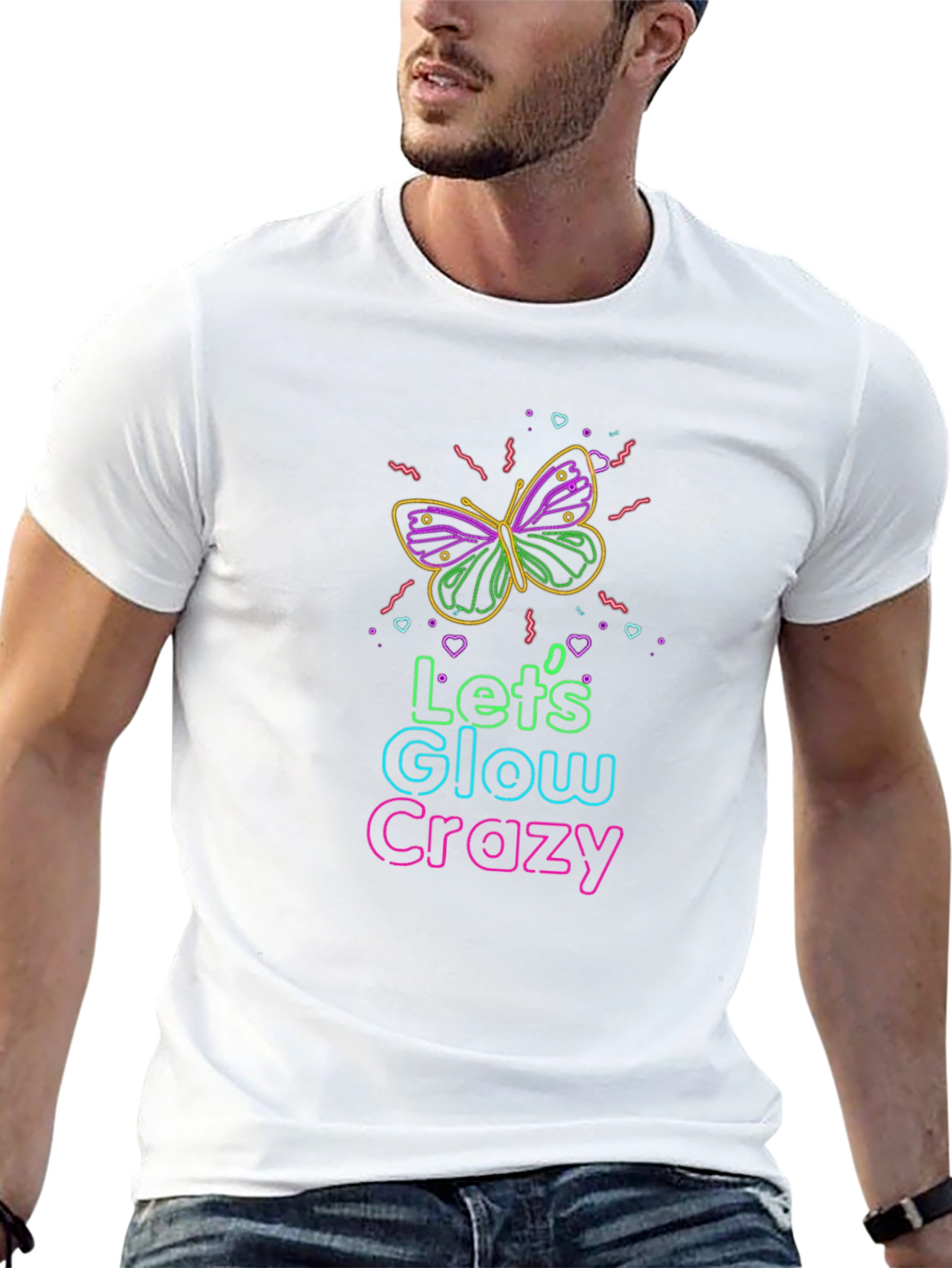 Lets Glow Crazy Graphic Tee
