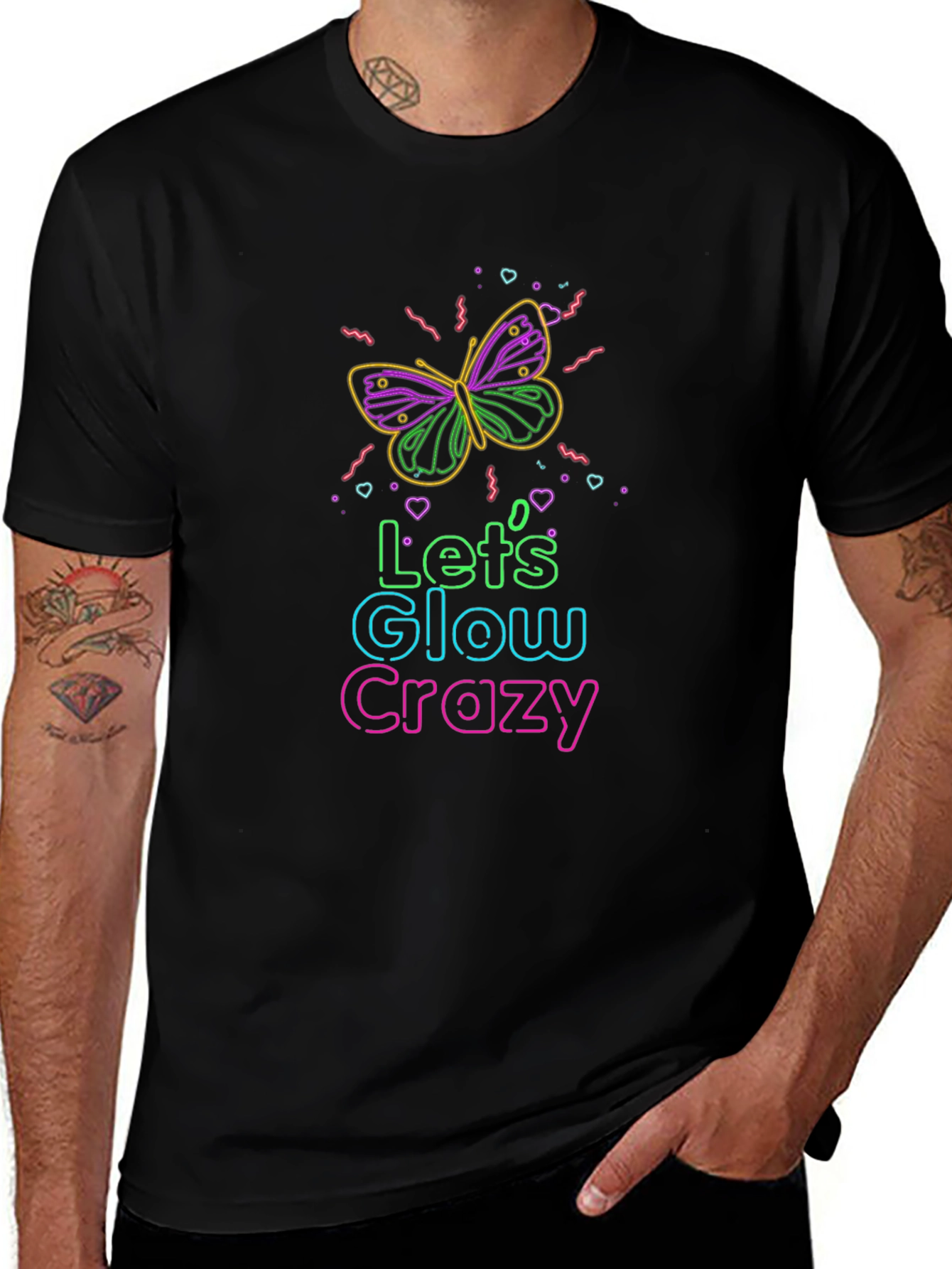 Lets Glow Crazy Graphic Tee