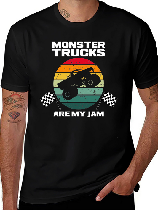 Monster Truck Are My Jam Graphic Tee