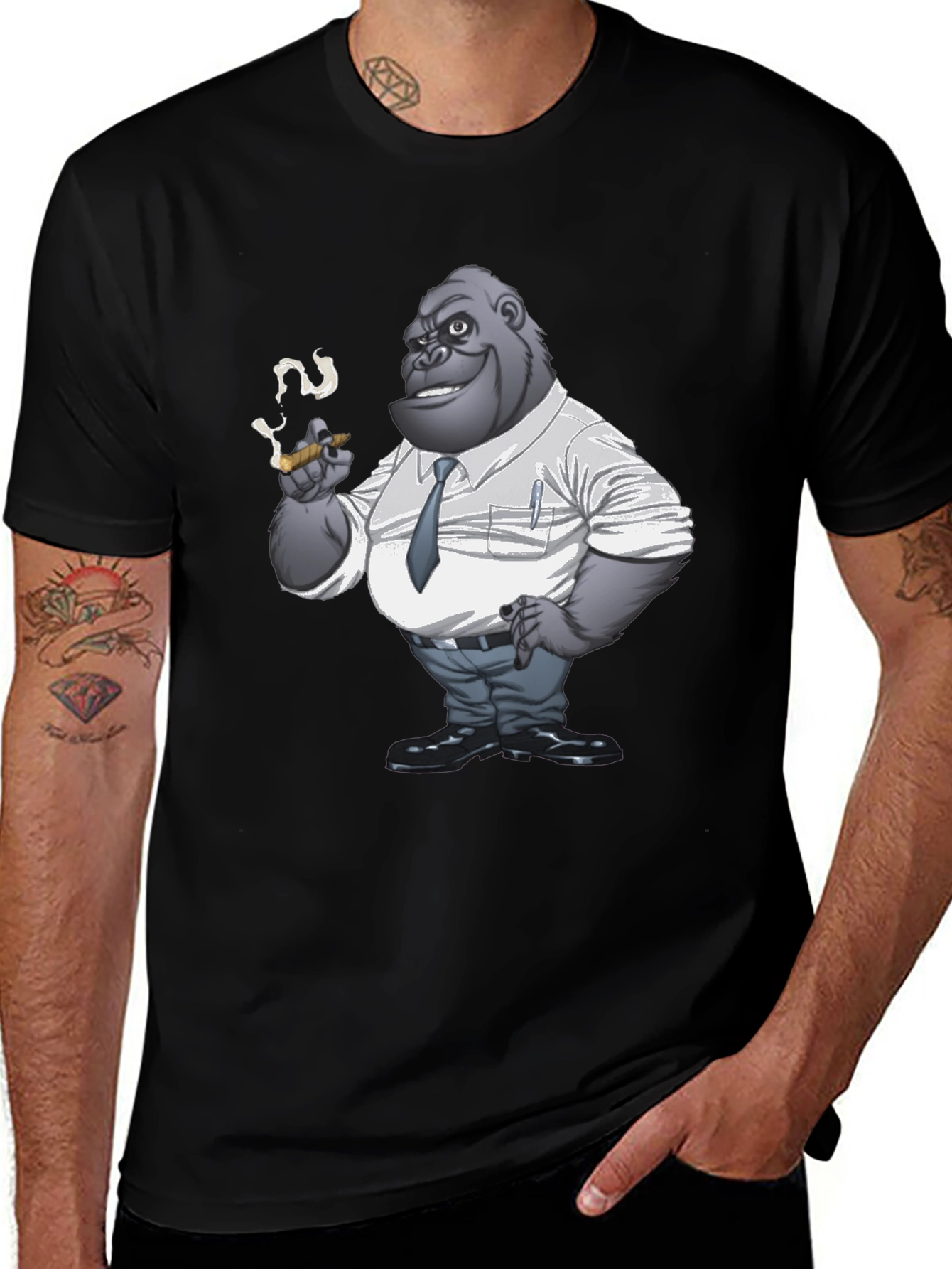 Gorilla Boss T-Shirt - Funny Animal Tee