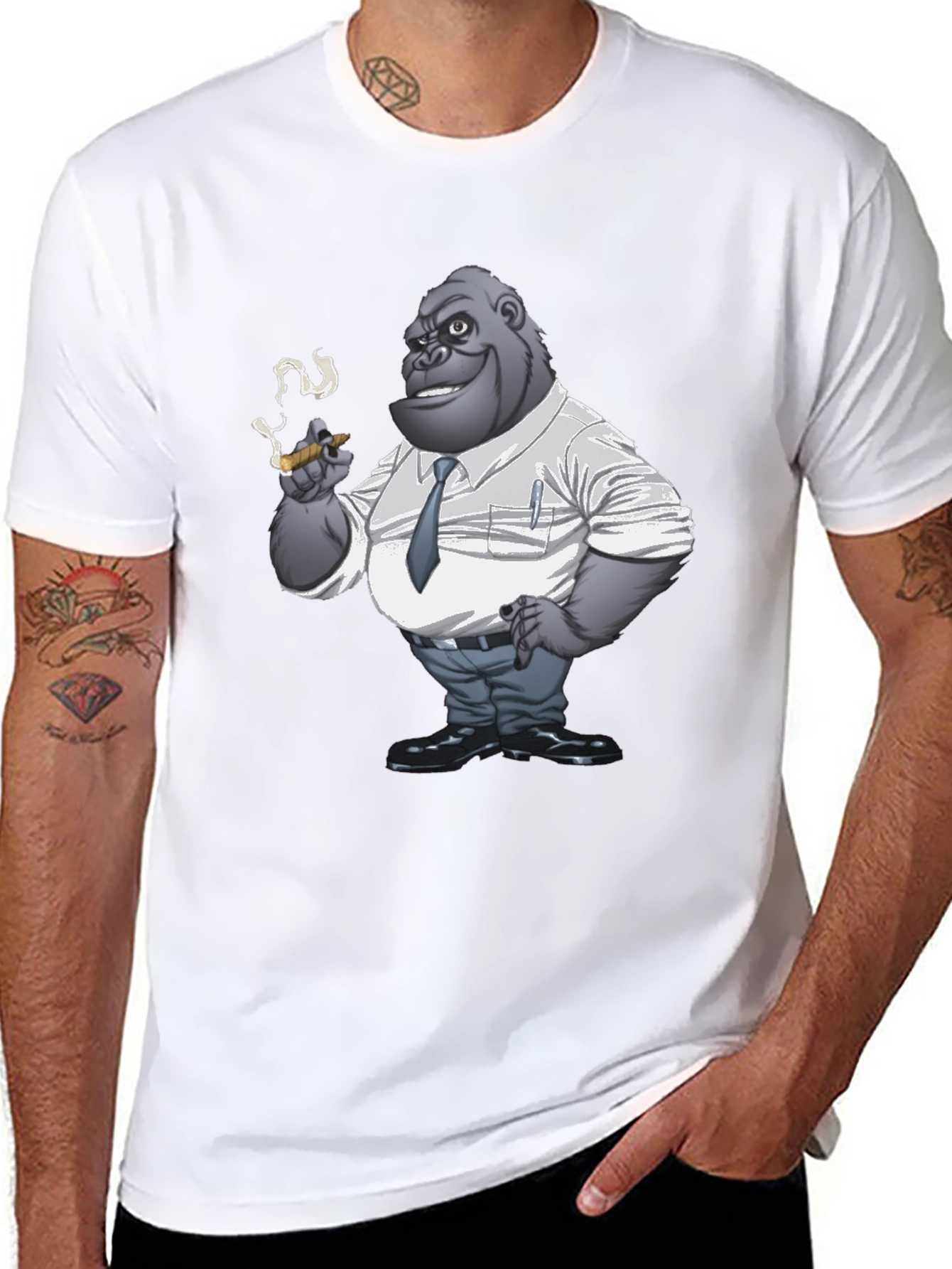 Gorilla Boss T-Shirt - Funny Animal Tee