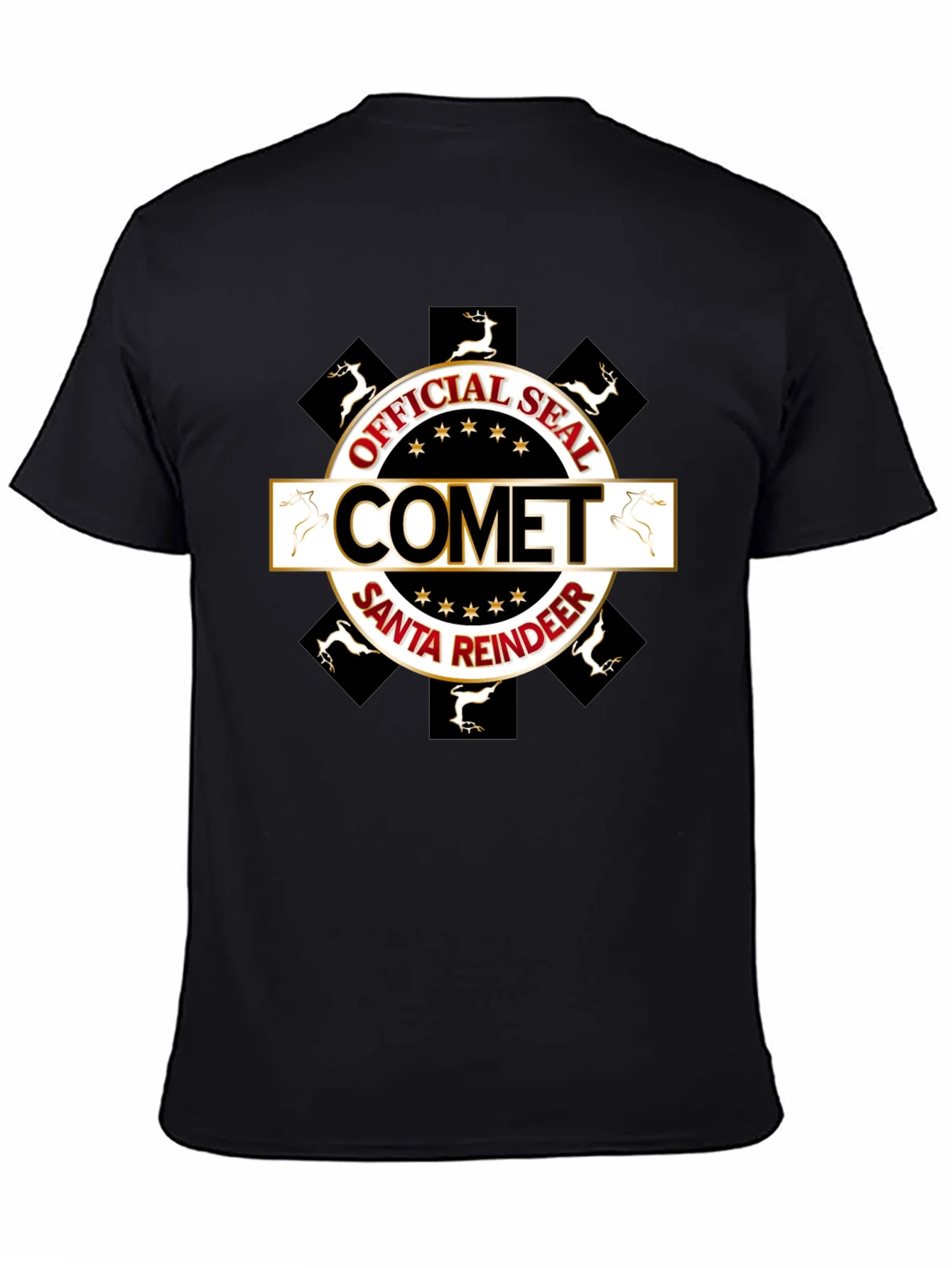 Comet Santa Reindeer Official Seal Tee