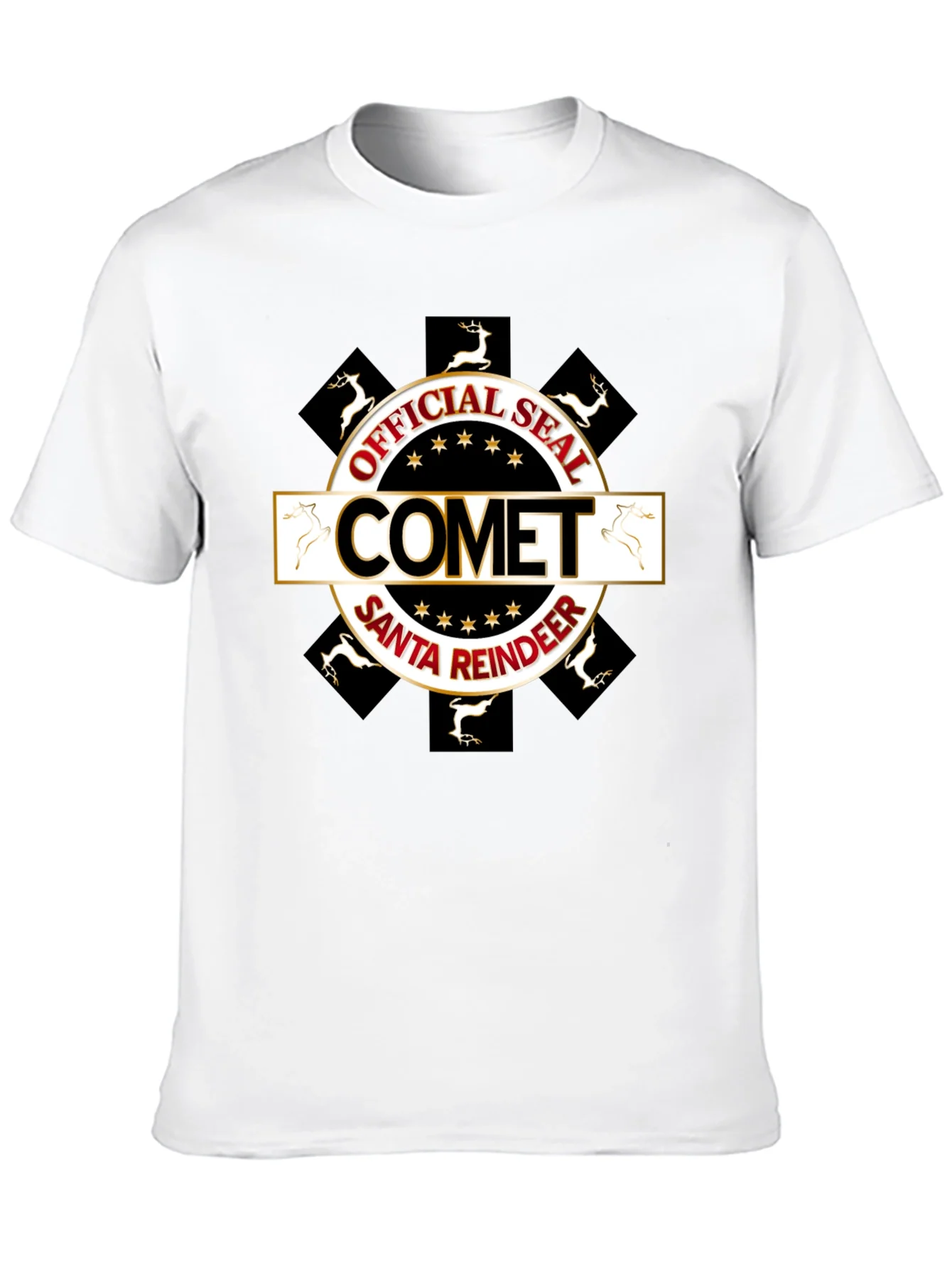 Comet Santa Reindeer Official Seal Tee