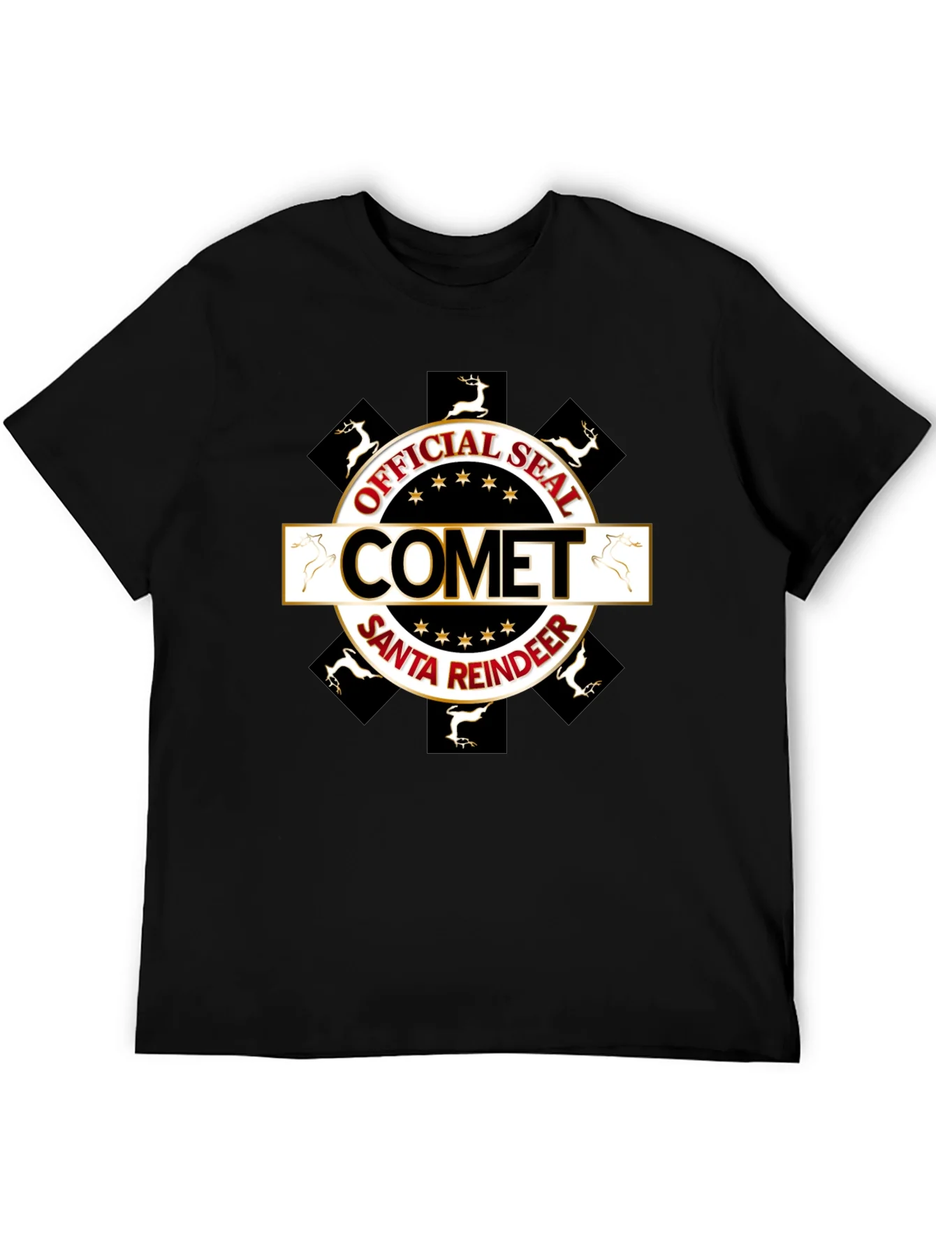 Comet Santa Reindeer Official Seal Tee