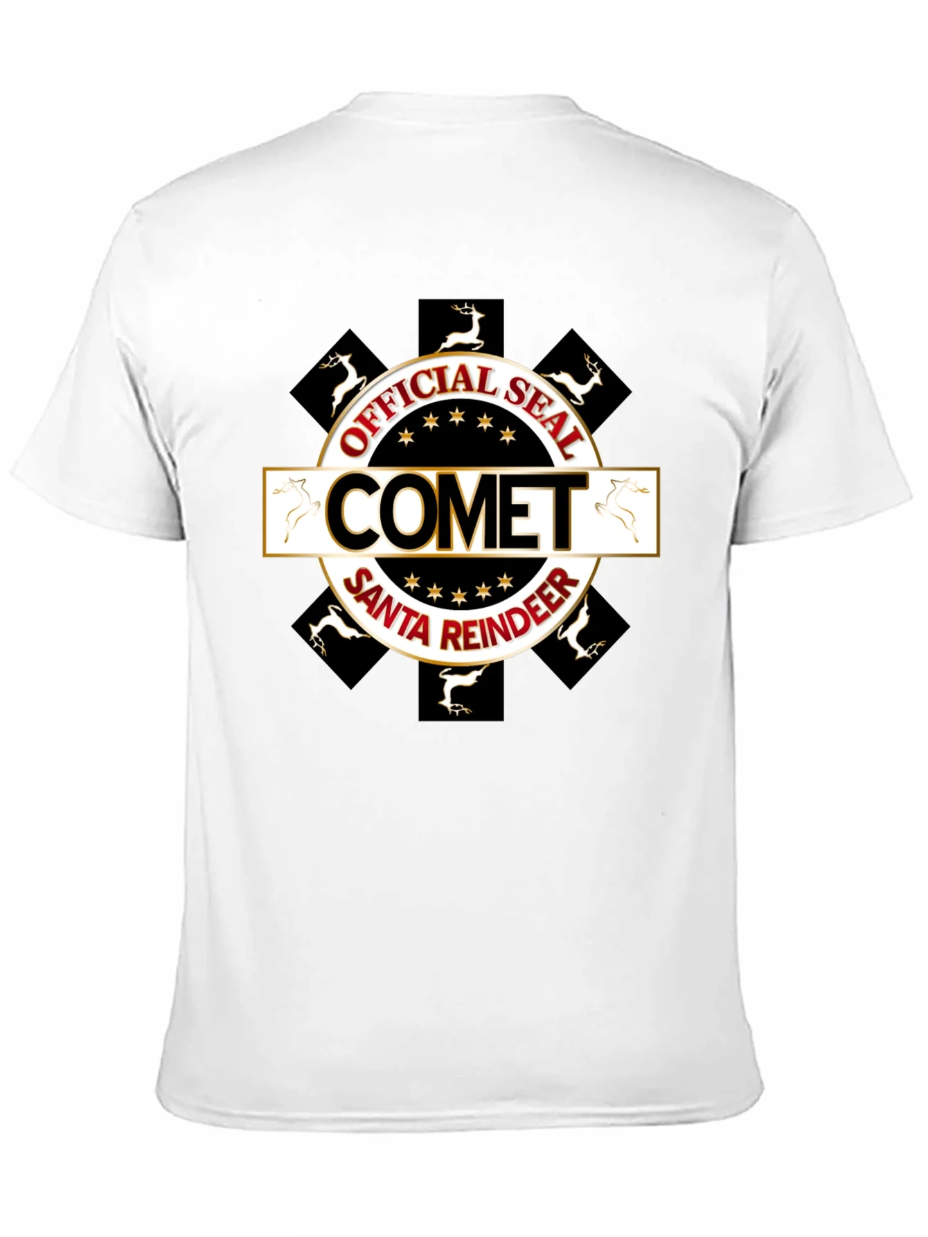 Comet Santa Reindeer Official Seal Tee