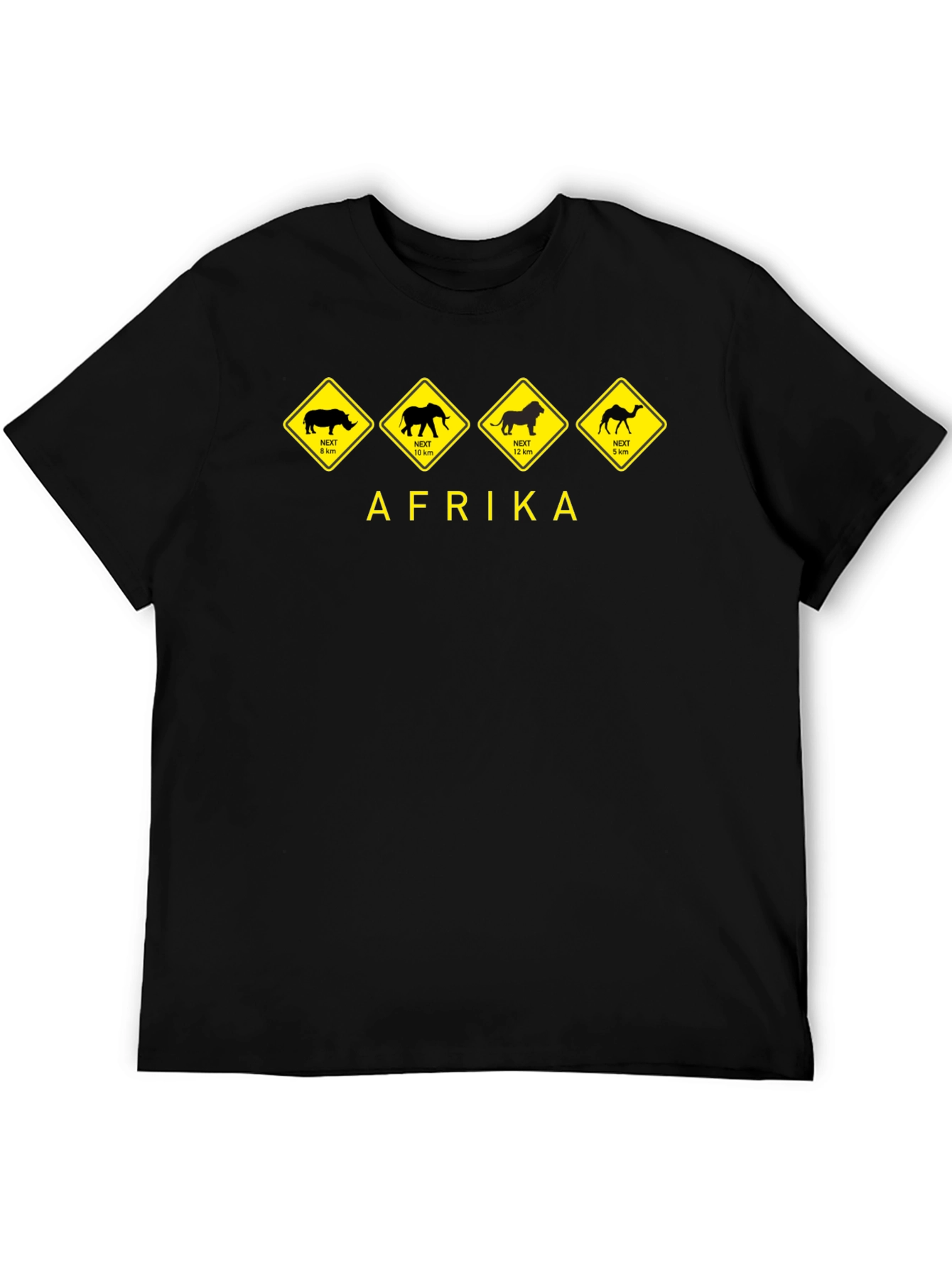 Afrika Wildlife Warning T-Shirt - Novelty Design