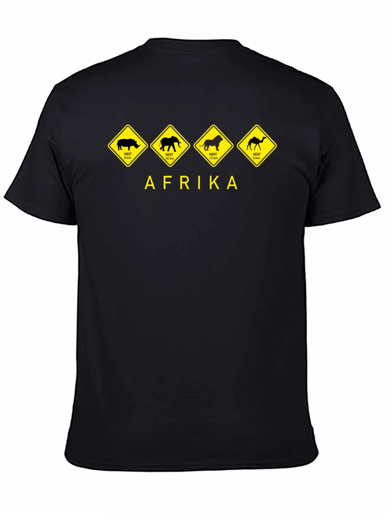 Afrika Wildlife Warning T-Shirt - Novelty Design