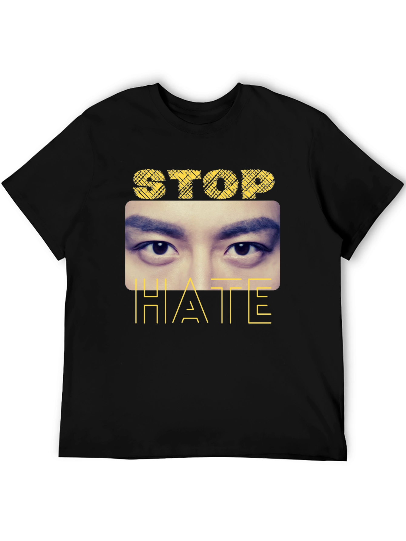 Stop Hate Graphic Tee - Unisex Black T-Shirt