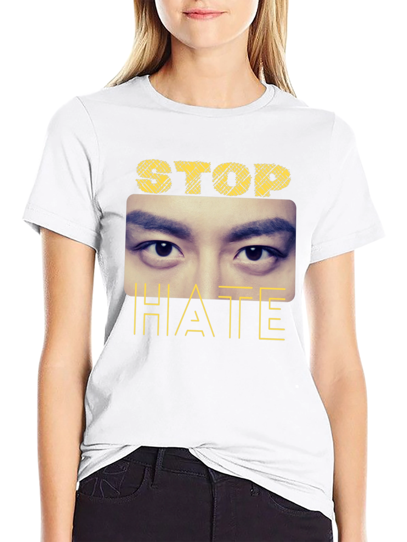 Stop Hate Graphic Tee - Unisex Black T-Shirt