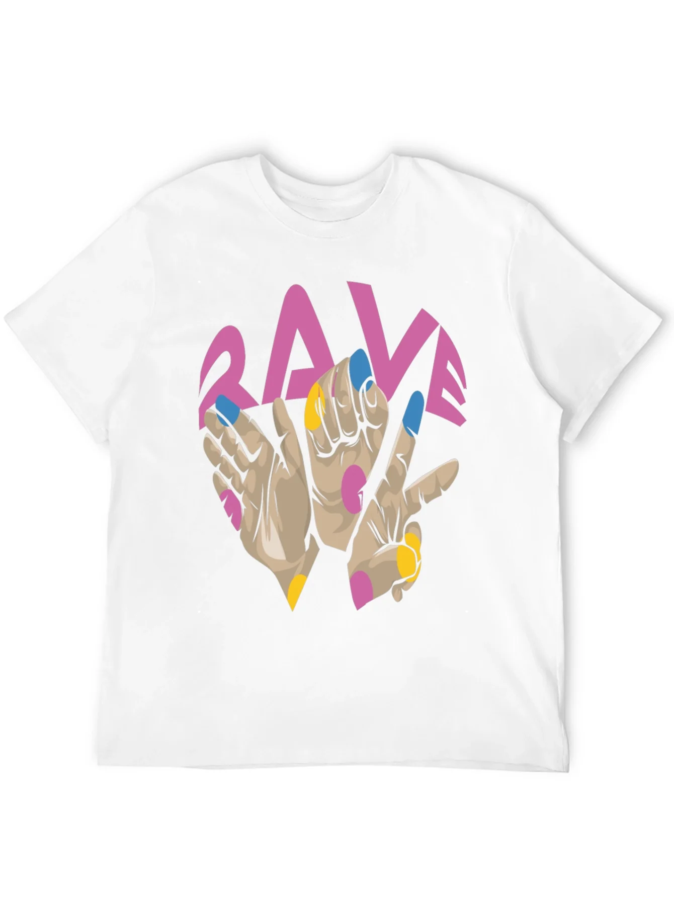 Rave Hand Graphic Black T-Shirt