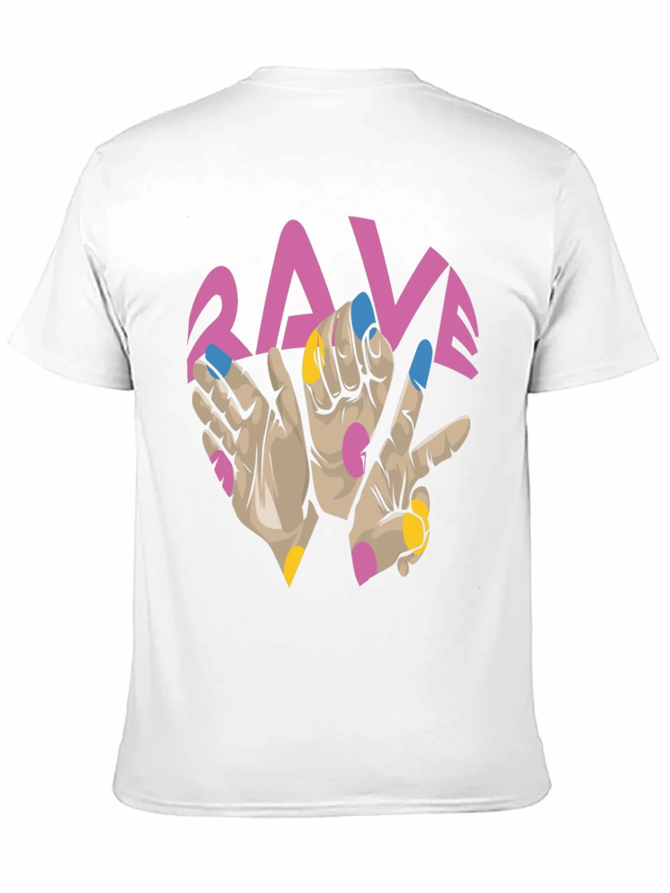 Rave Hand Graphic Black T-Shirt