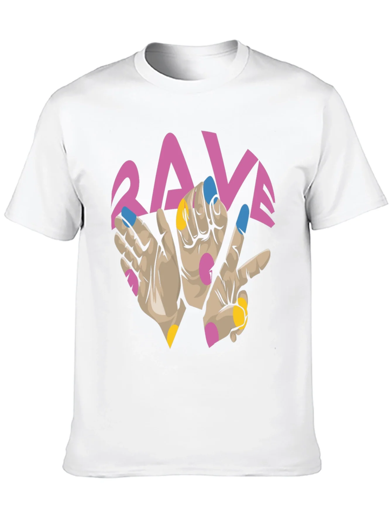 Rave Hand Graphic Black T-Shirt