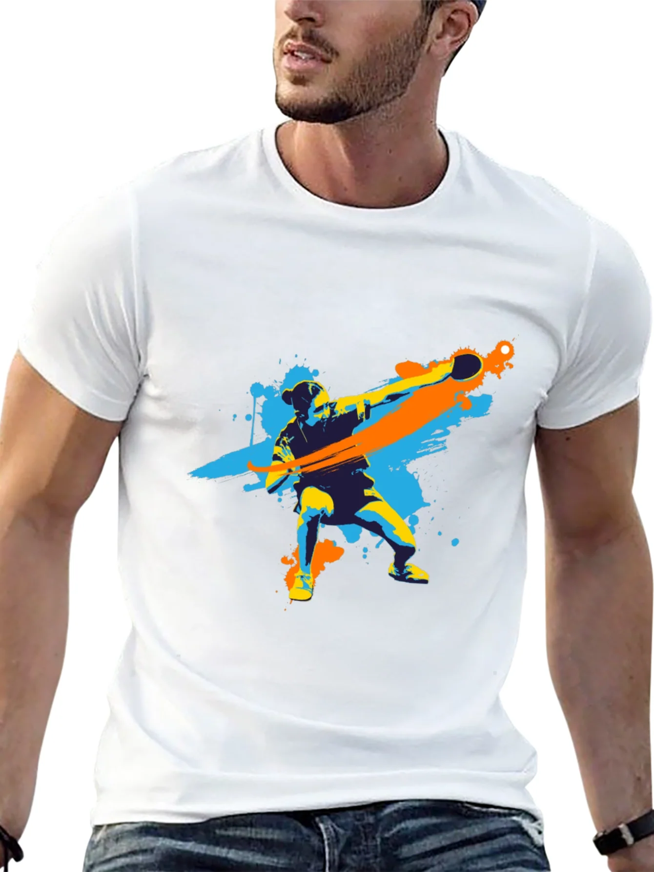 Table Tennis Player Graphic Tee