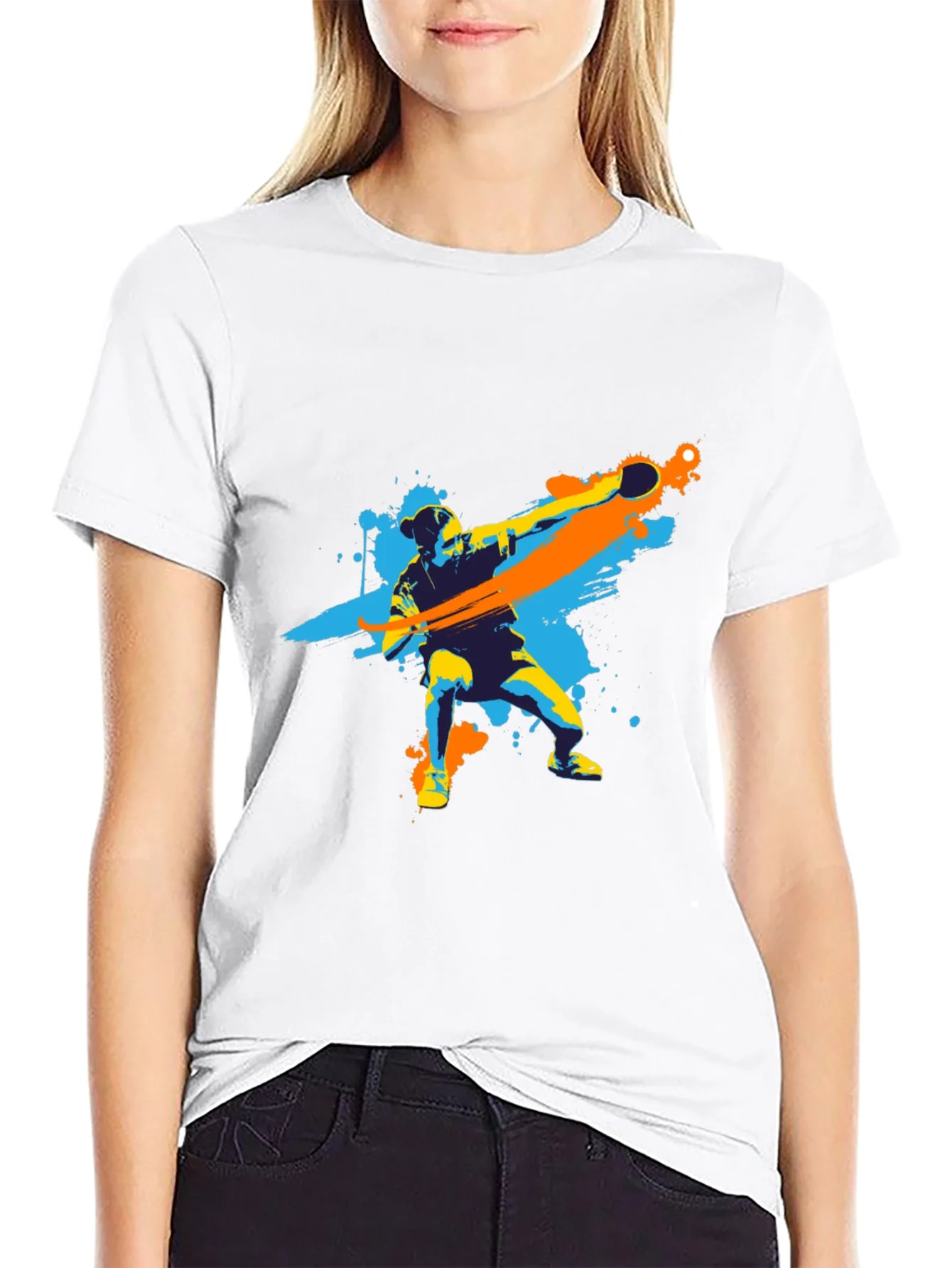Table Tennis Player Graphic Tee