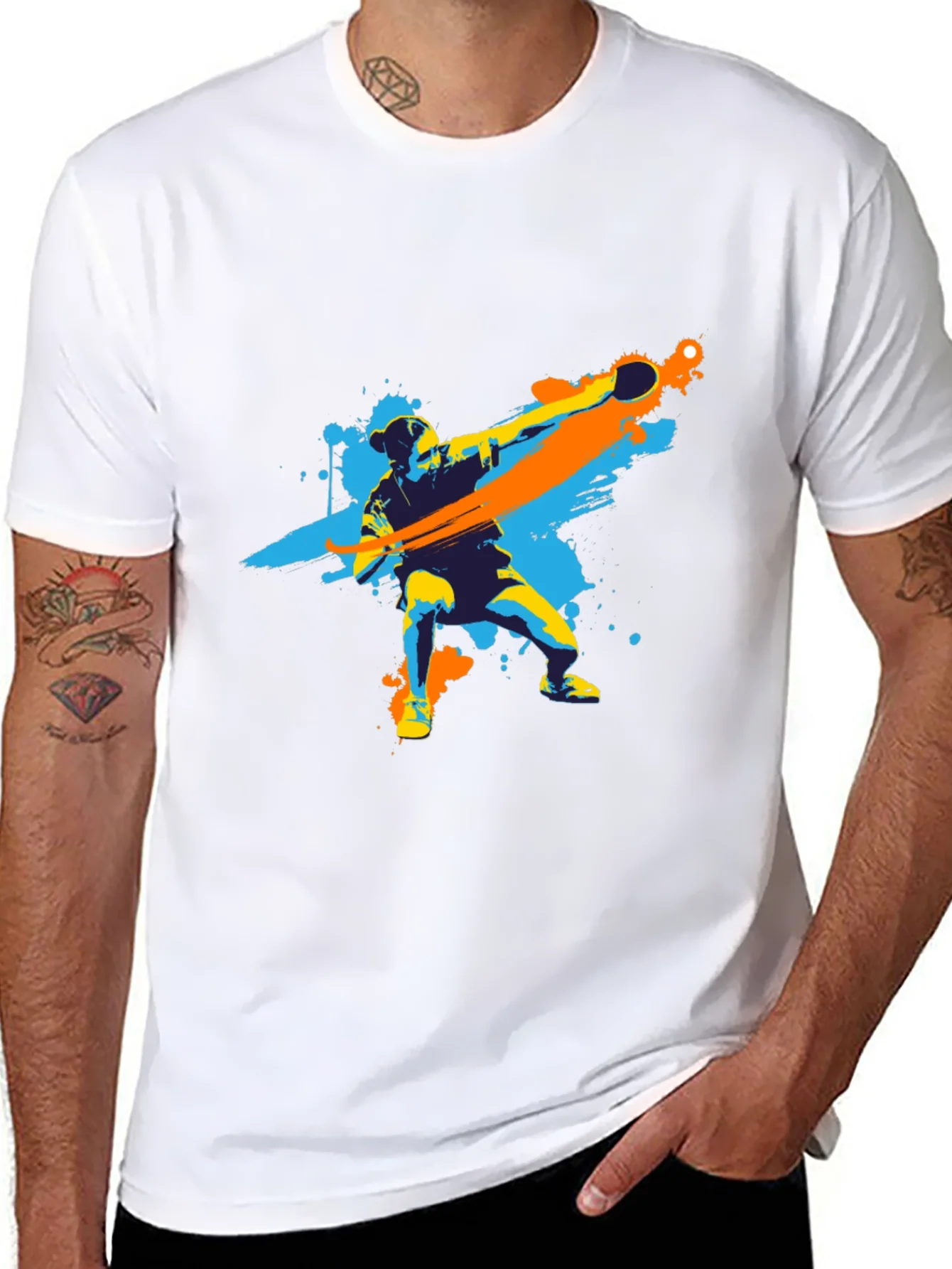 Table Tennis Player Graphic Tee