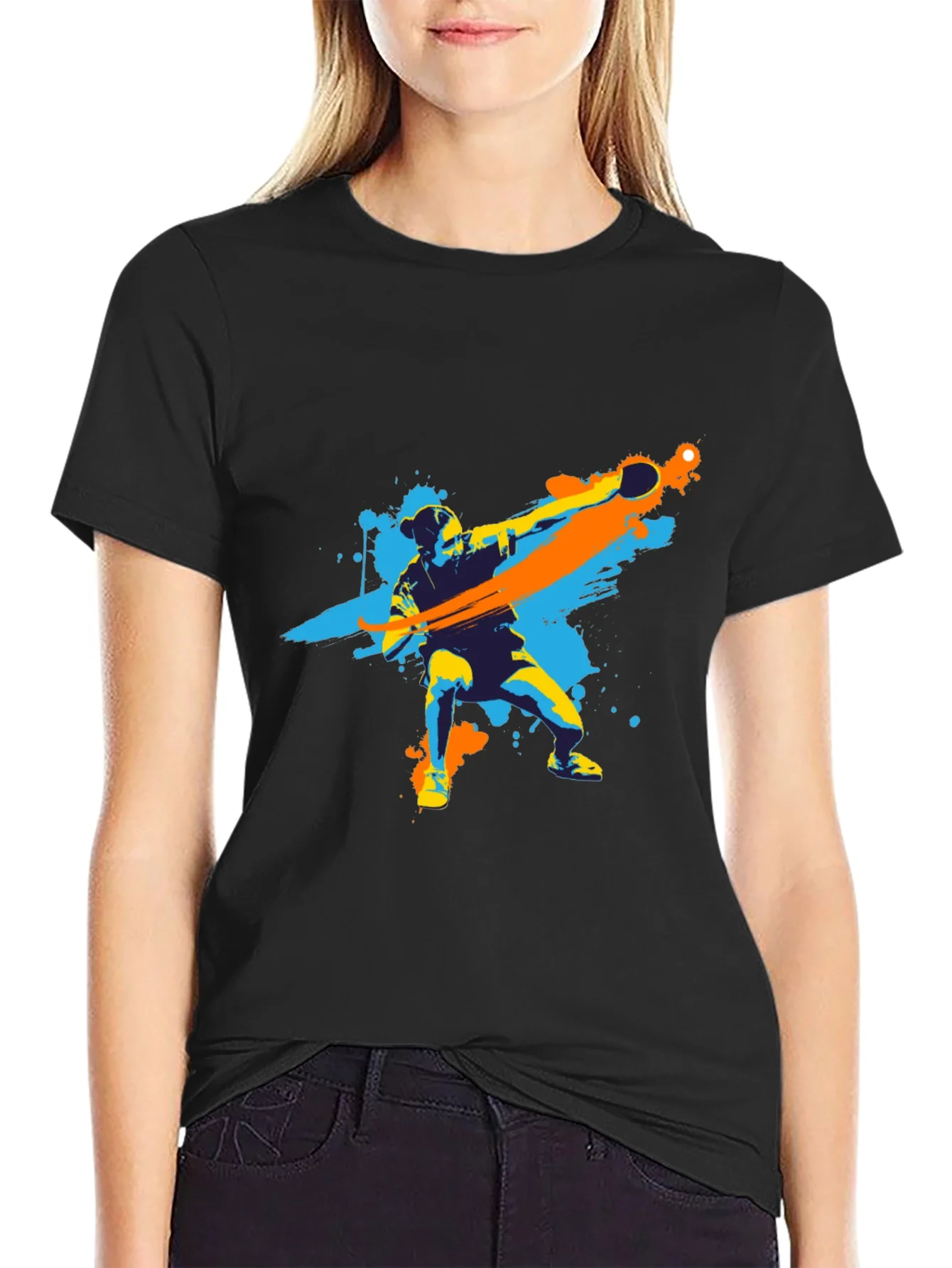 Table Tennis Player Graphic Tee