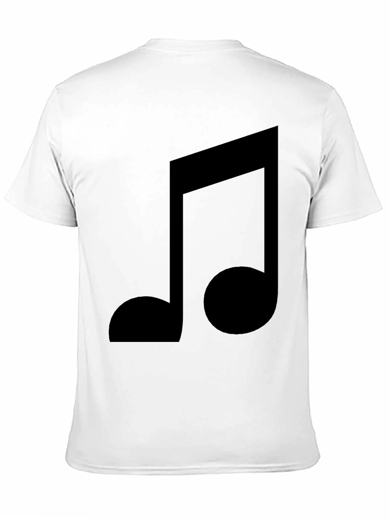 Music Note Graphic Black T-Shirt