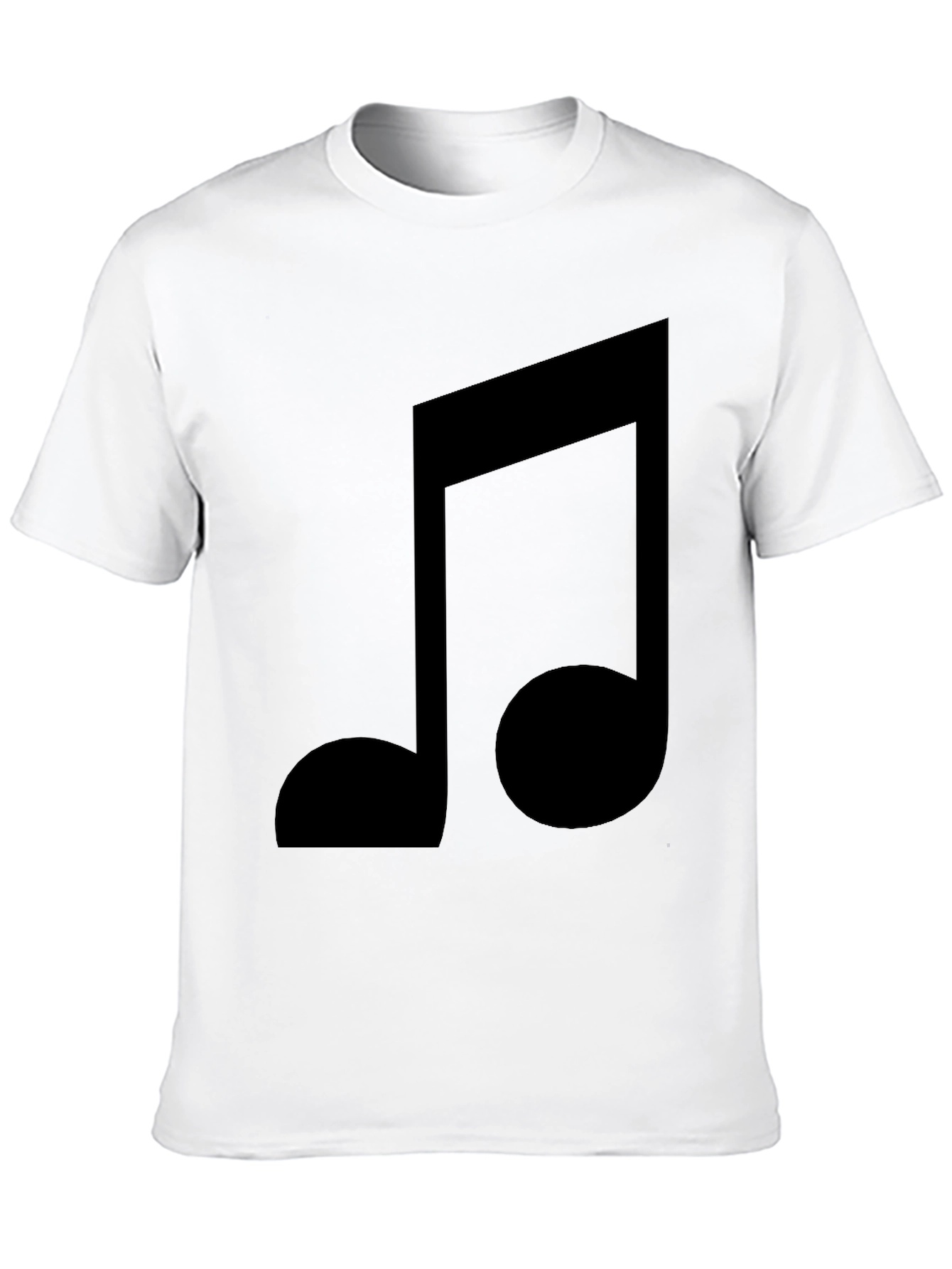 Music Note Graphic Black T-Shirt