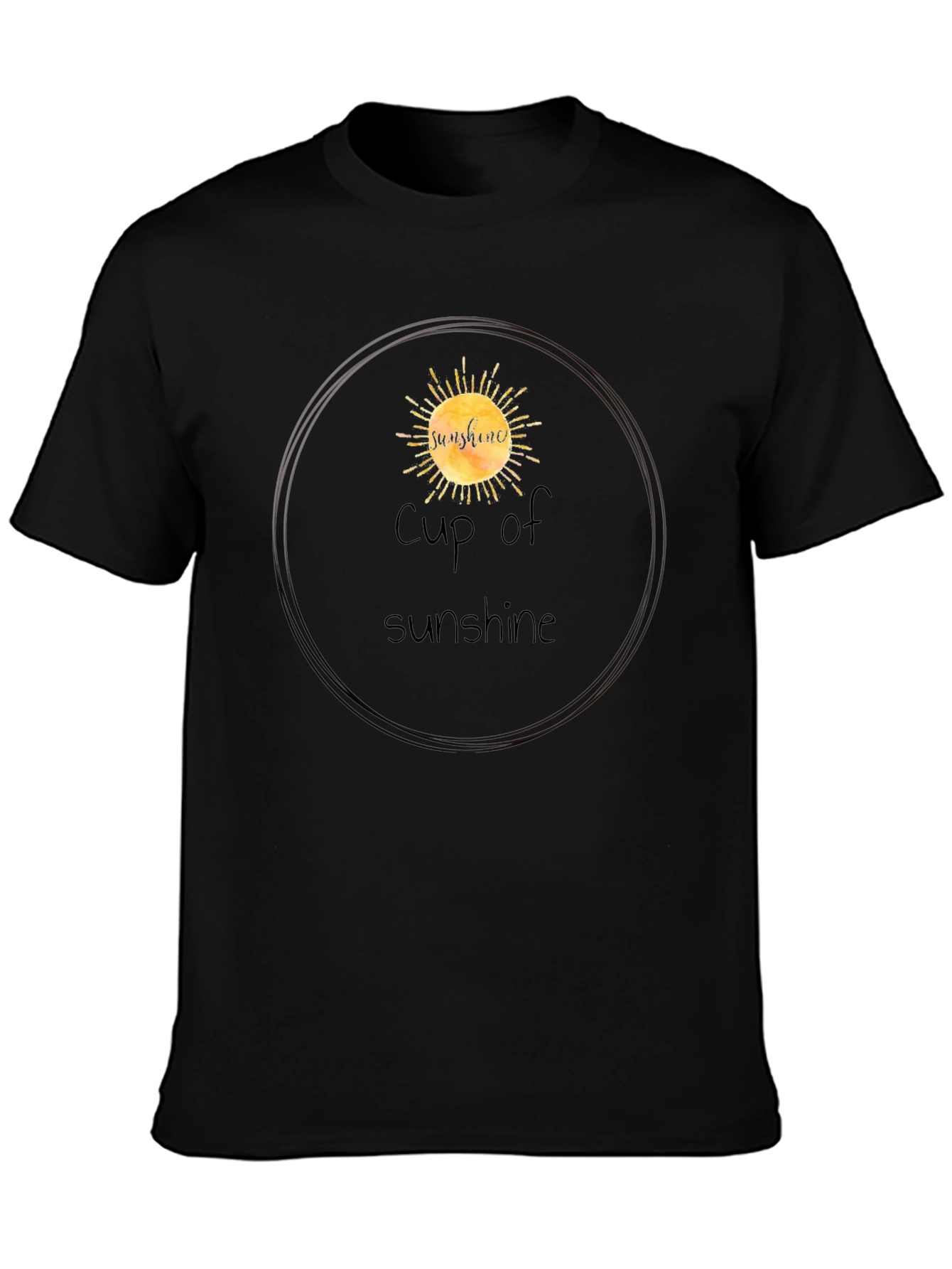 Cup of Sunshine Graphic Tee - Black
