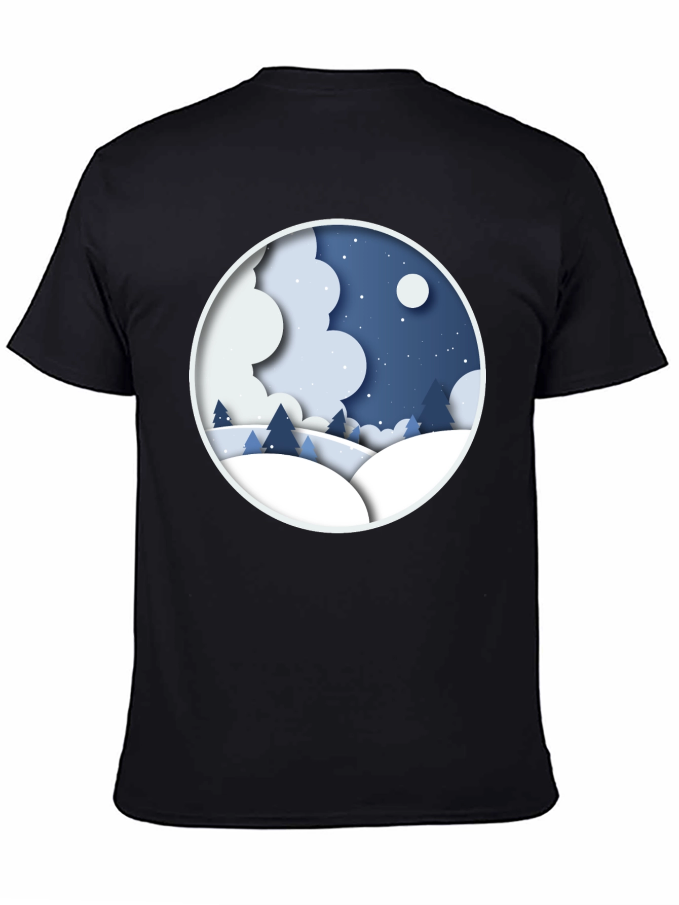 Winter Wonderland Graphic Tee - Black