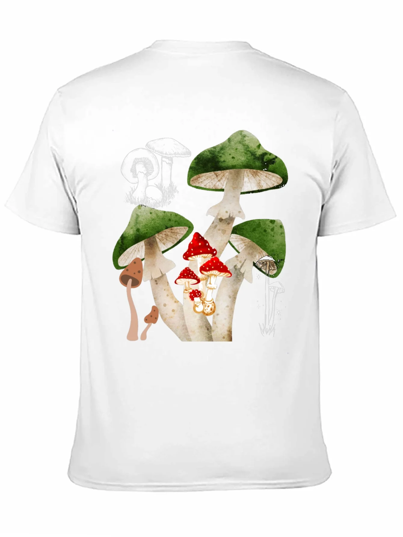Mushroom Graphic Tee - Unique Nature Design