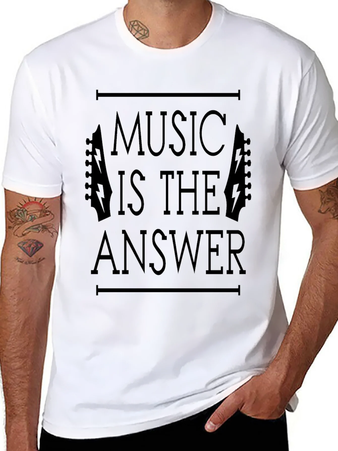 Music is the Answer Graphic T-Shirt