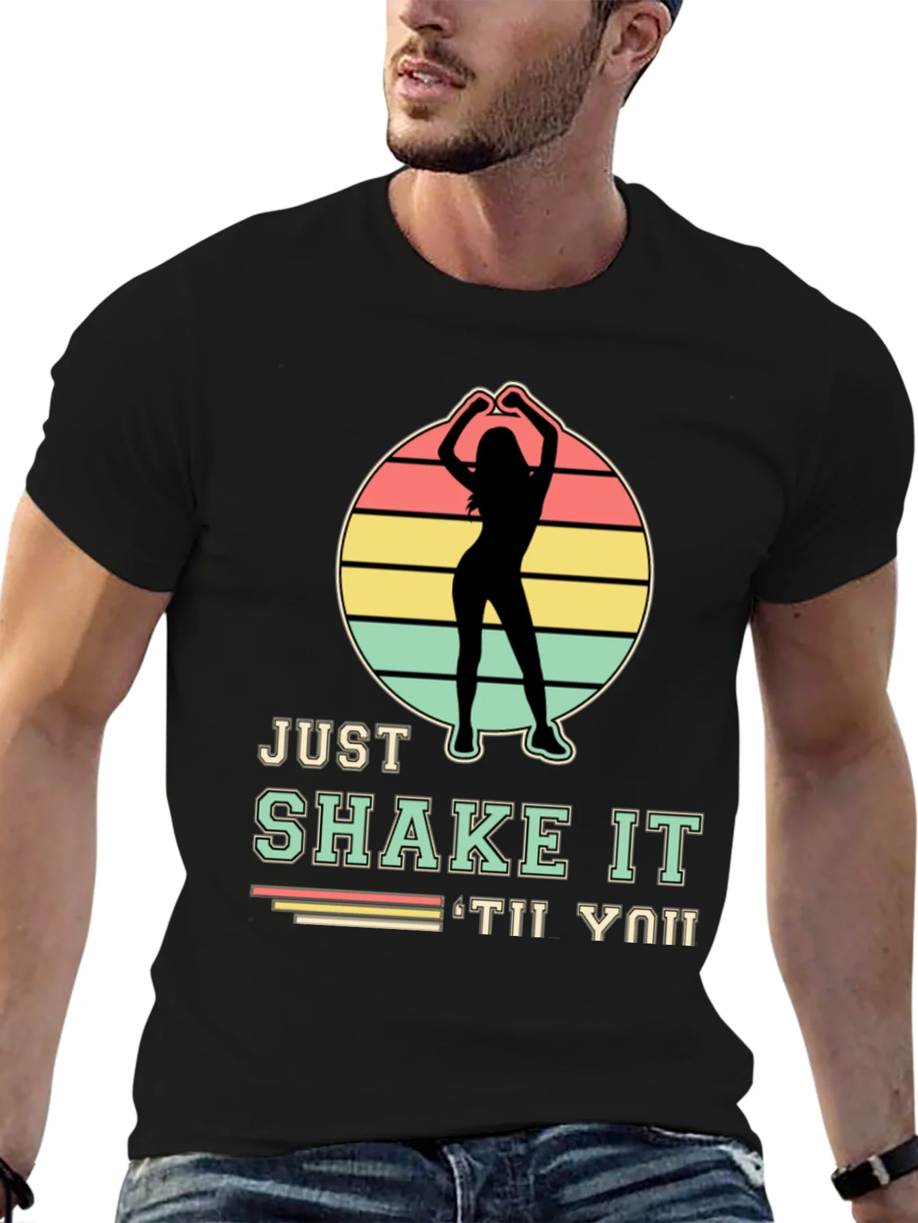Just Shake It Dance T-Shirt - Retro Silhouette Tee