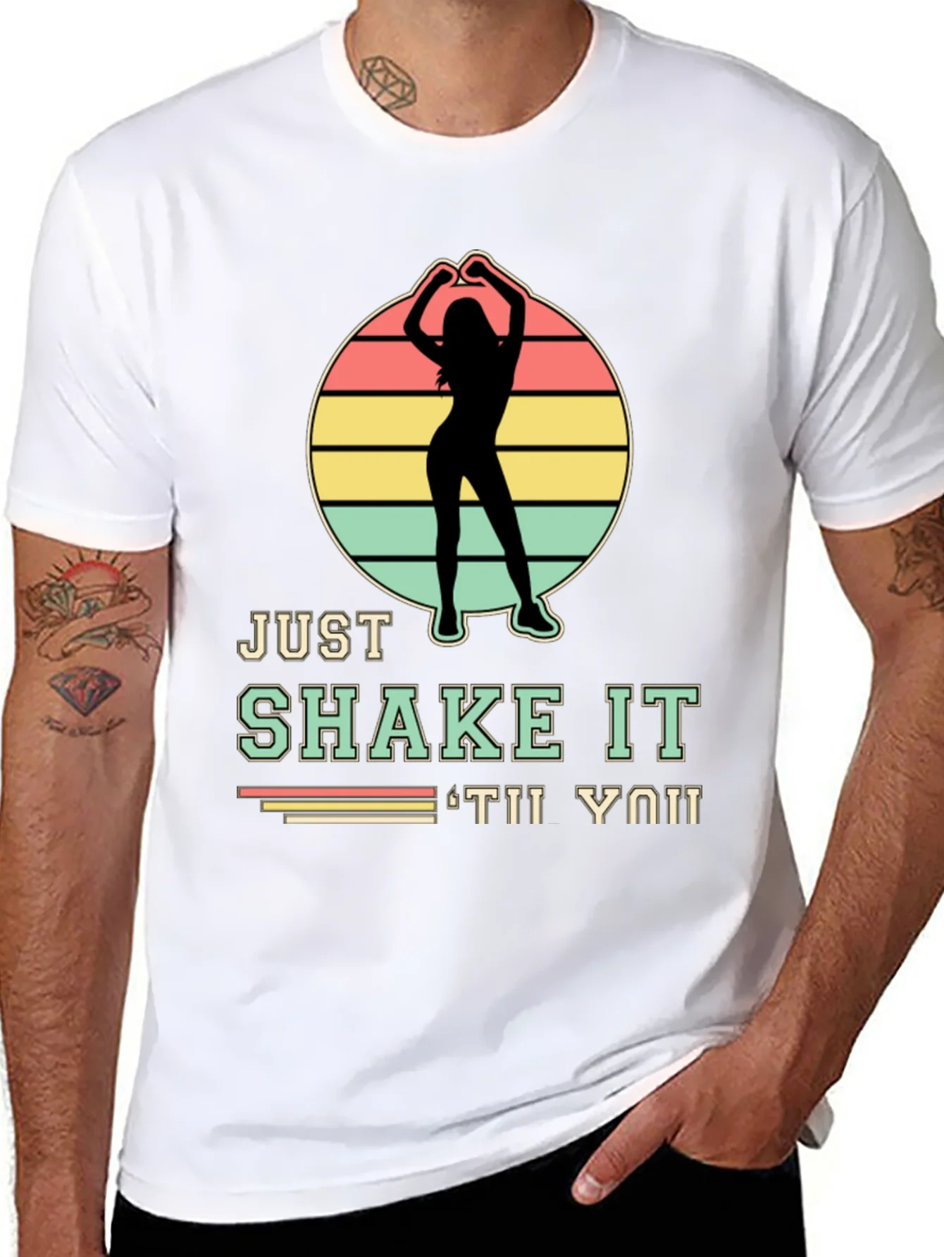 Just Shake It Dance T-Shirt - Retro Silhouette Tee