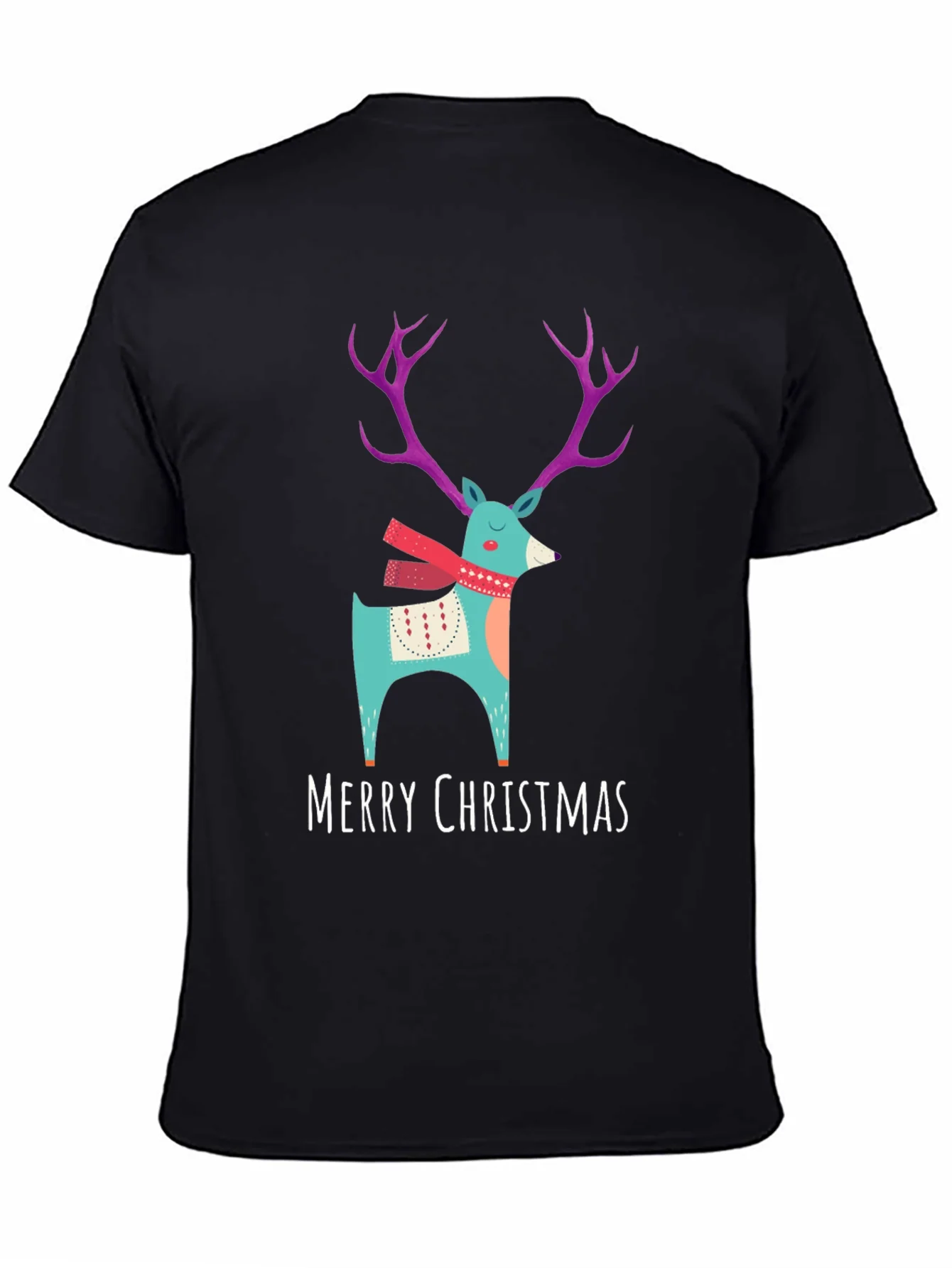 Merry Christmas Reindeer T-Shirt - Holiday Apparel