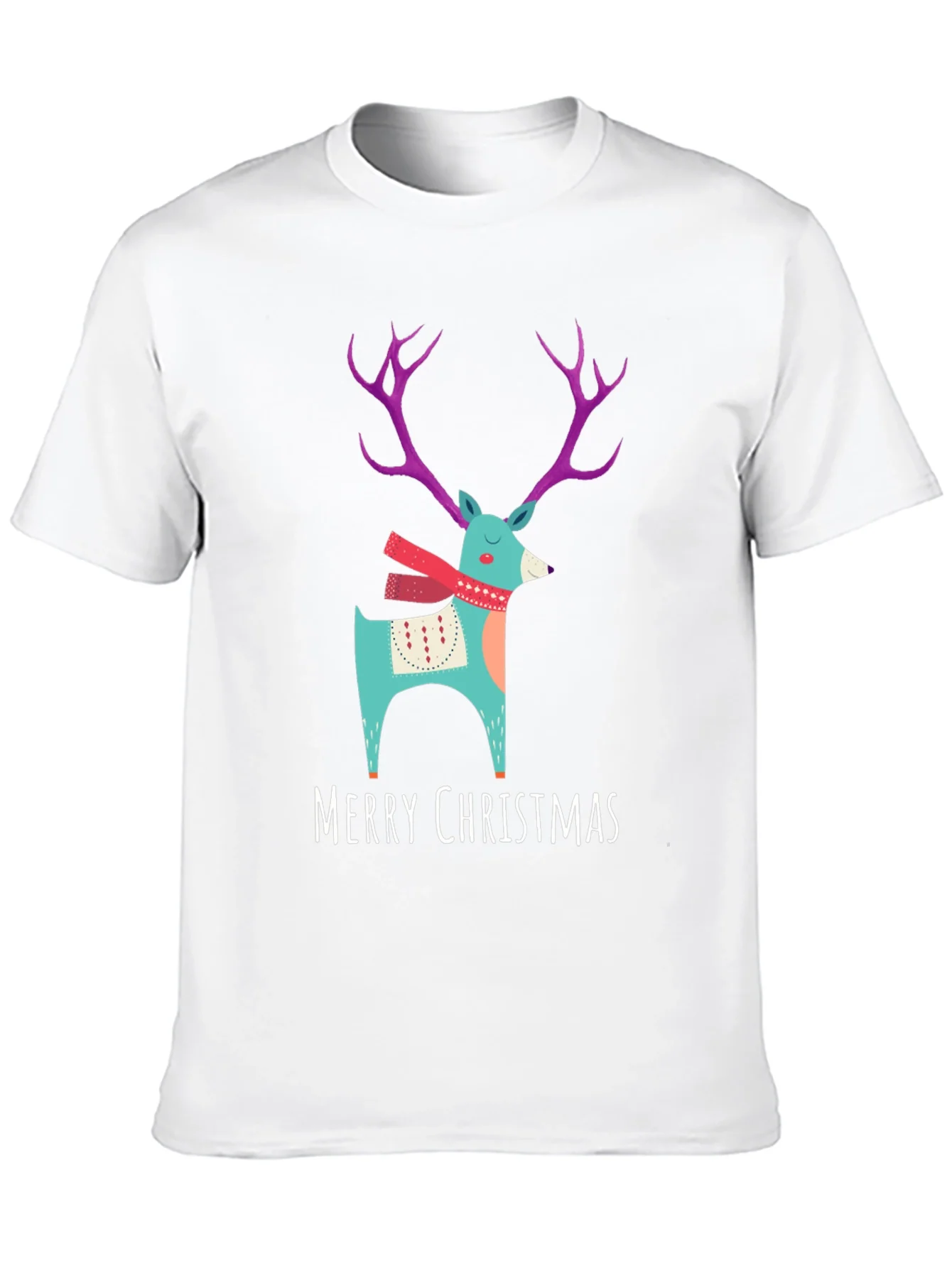 Merry Christmas Reindeer T-Shirt - Holiday Apparel