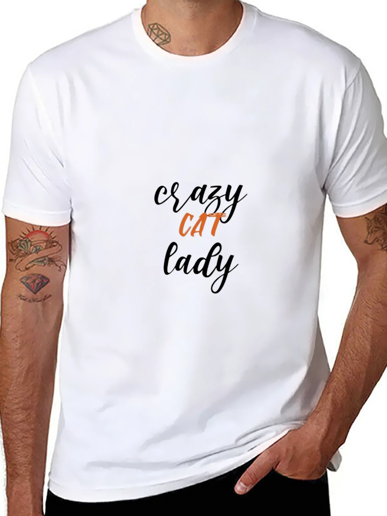 Crazy Cat Lady Black T-Shirt