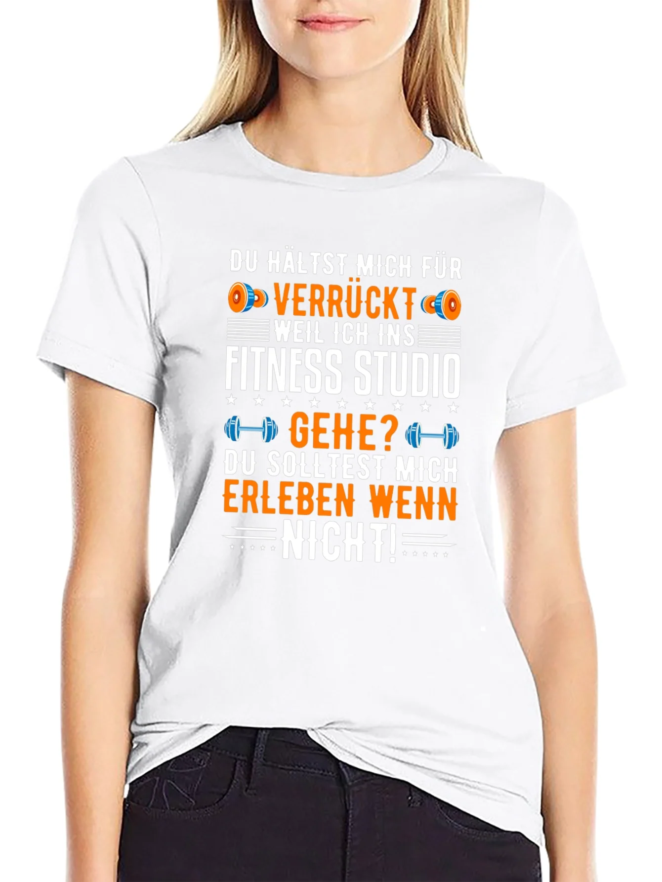 Funny Gym T-Shirt - Du Hallst Mich Fur Verruckt