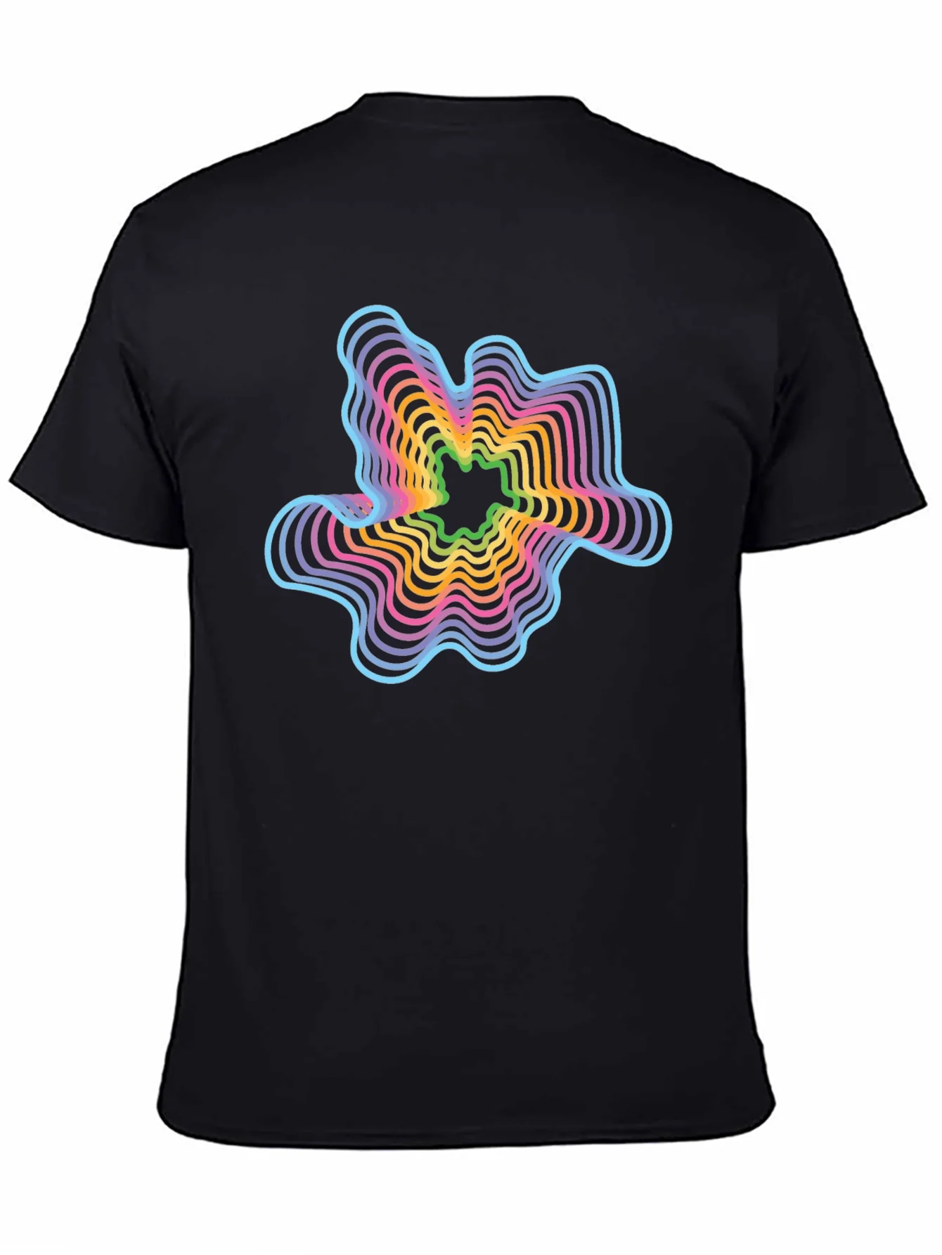 Retro Wave Graphic T-Shirt - Abstract Design