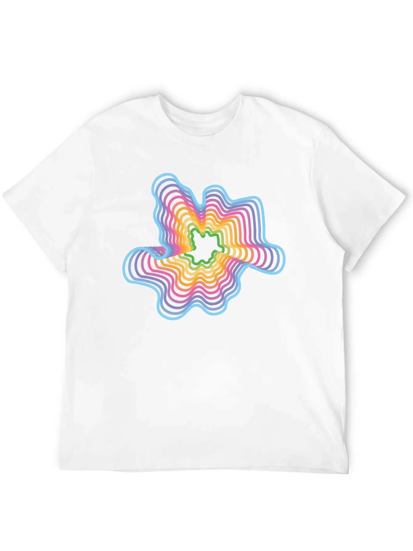 Retro Wave Graphic T-Shirt - Abstract Design