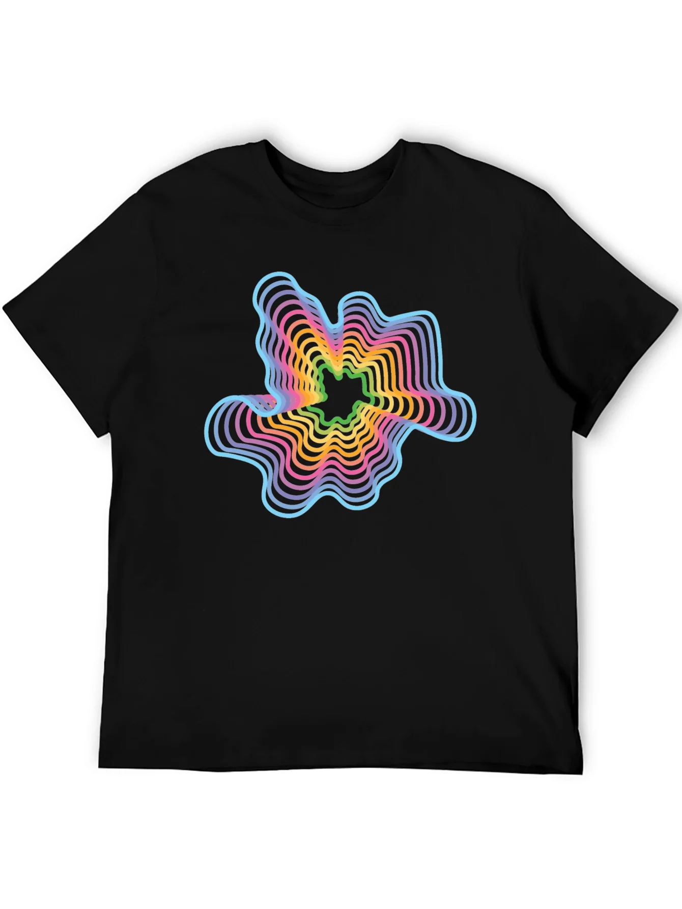 Retro Wave Graphic T-Shirt - Abstract Design
