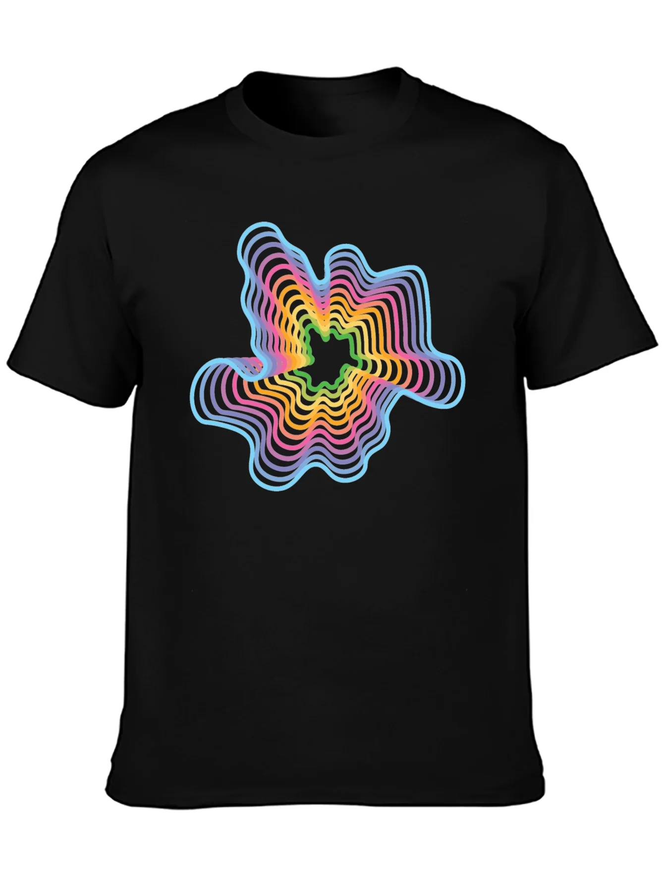 Retro Wave Graphic T-Shirt - Abstract Design