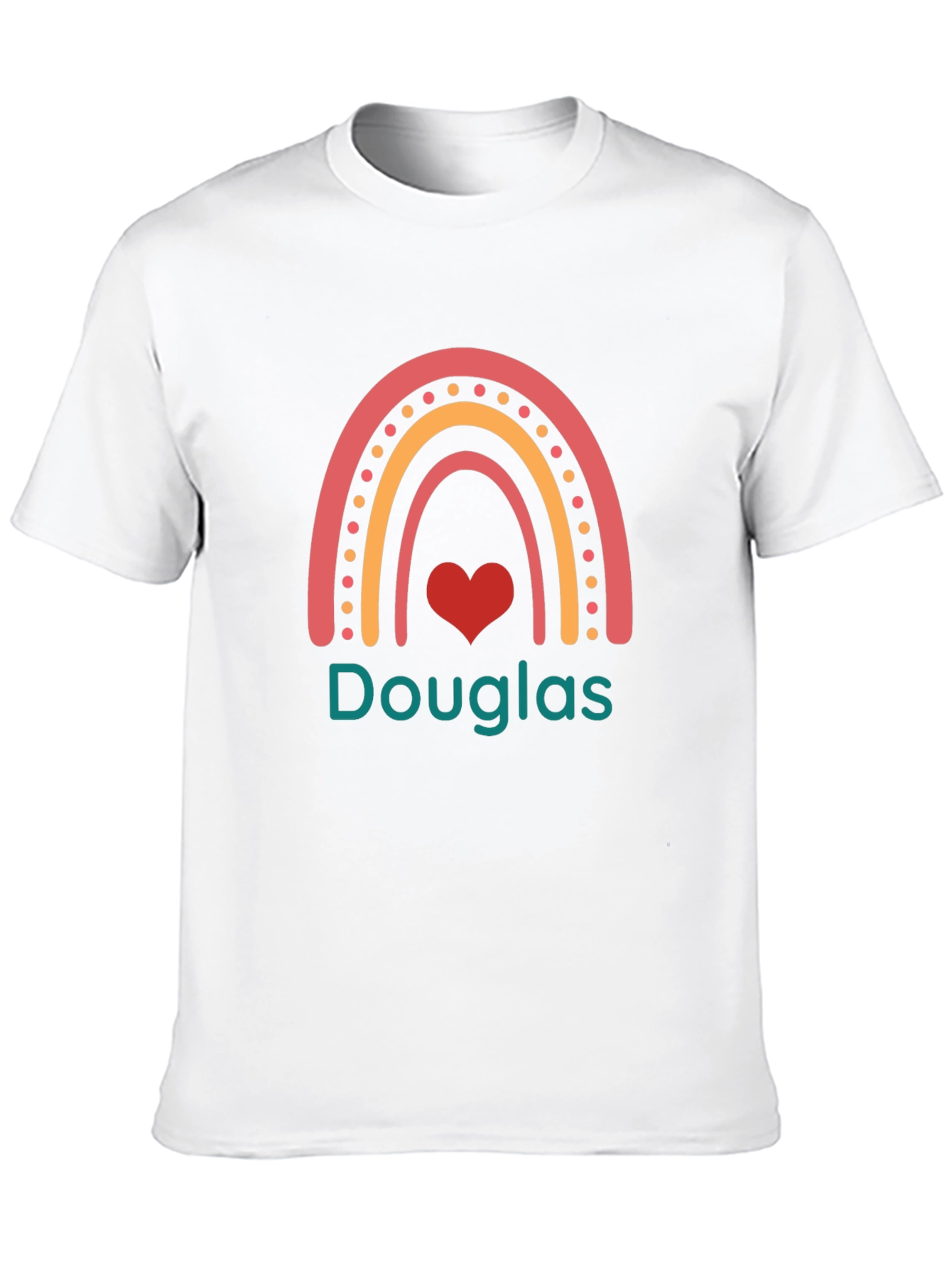 Douglas Rainbow Heart T-Shirt