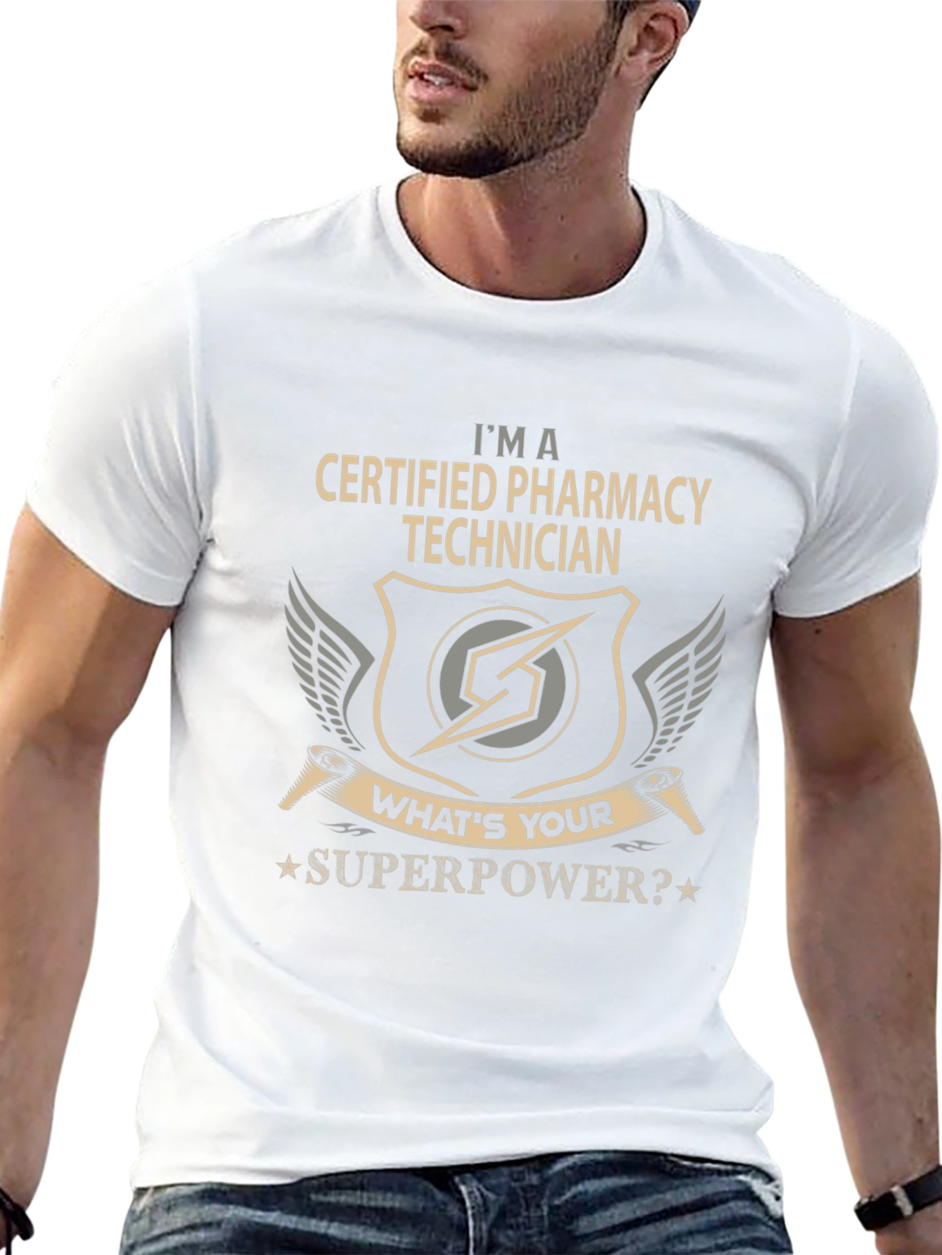 Certified Pharmacy Technician Superpower T-Shirt