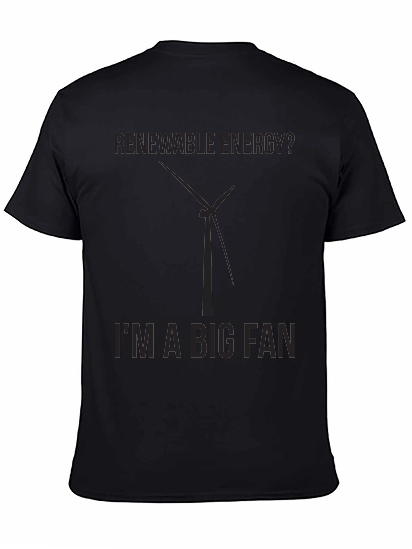 Renewable Energy Fan T-Shirt - Black