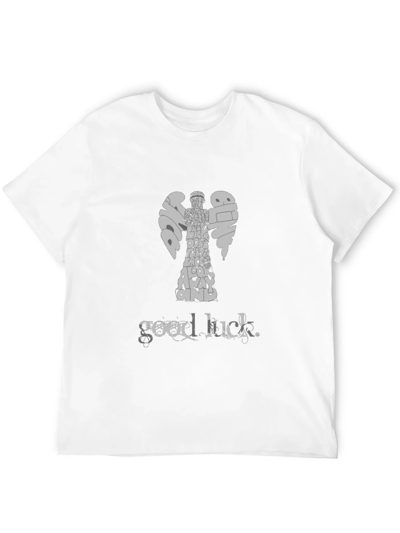 Doctor Who Weeping Angel Good Luck T-Shirt