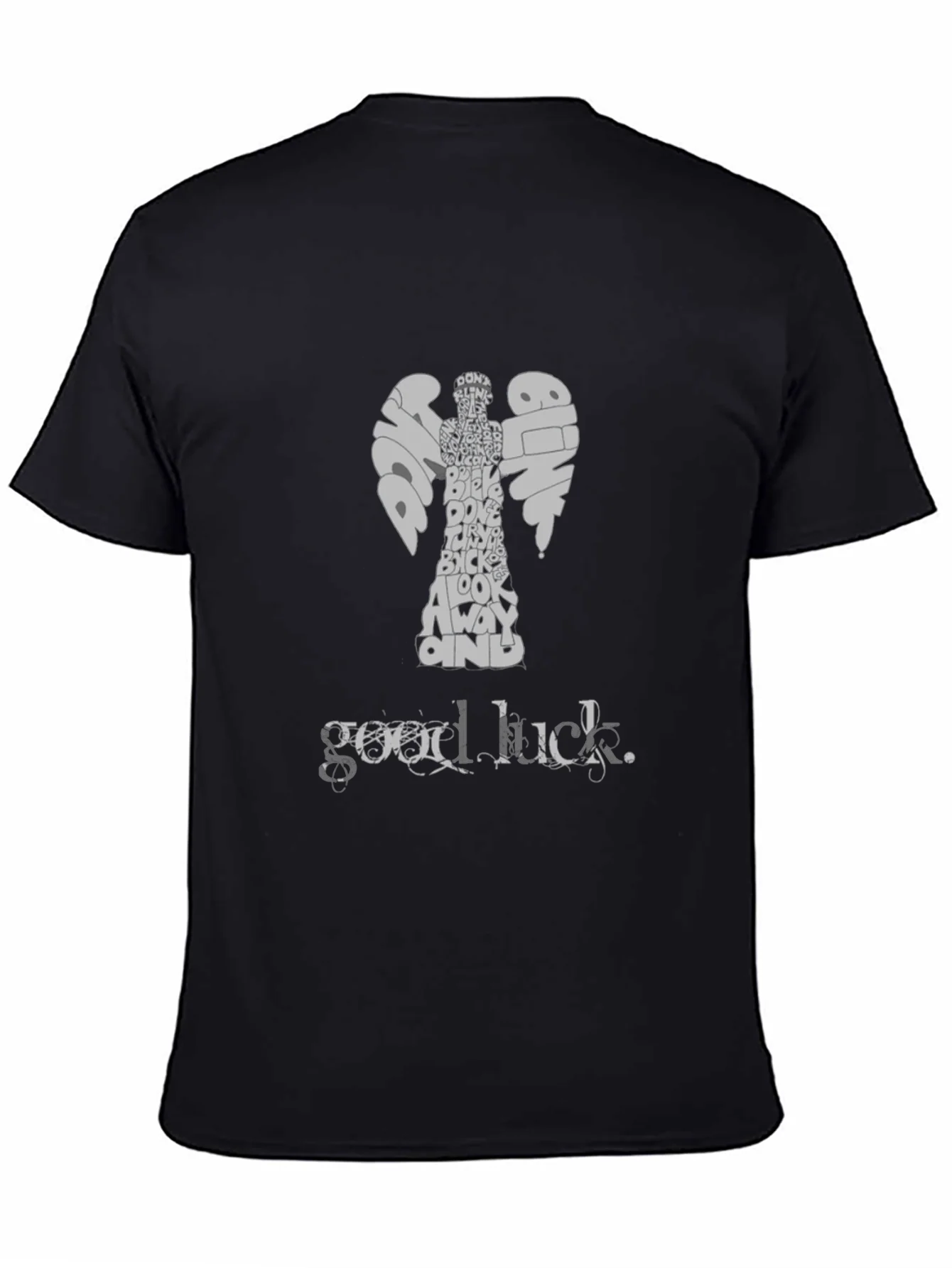 Doctor Who Weeping Angel Good Luck T-Shirt