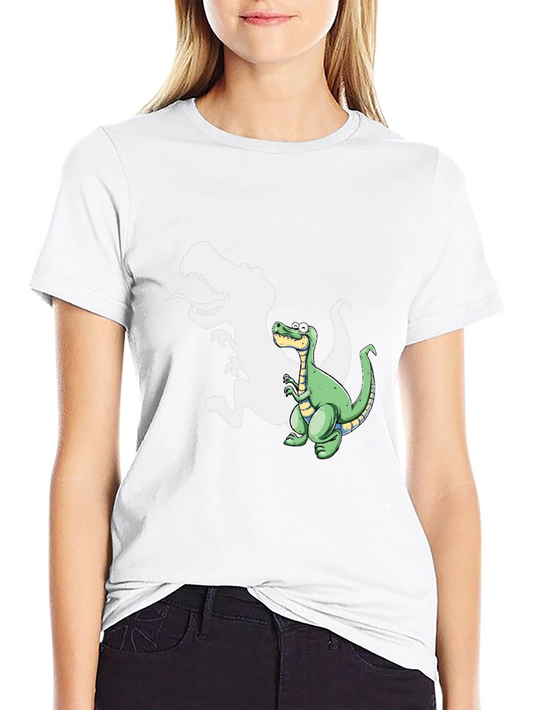 Dinosaur Shadow T-Shirt - Fun Graphic Tee