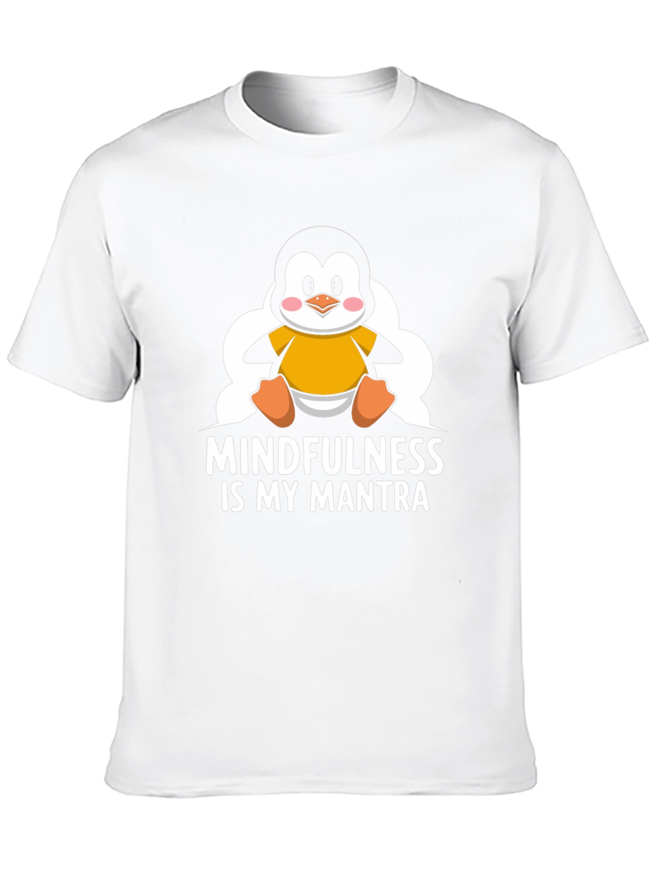 Mindfulness Penguin T-Shirt - Relax & Meditate