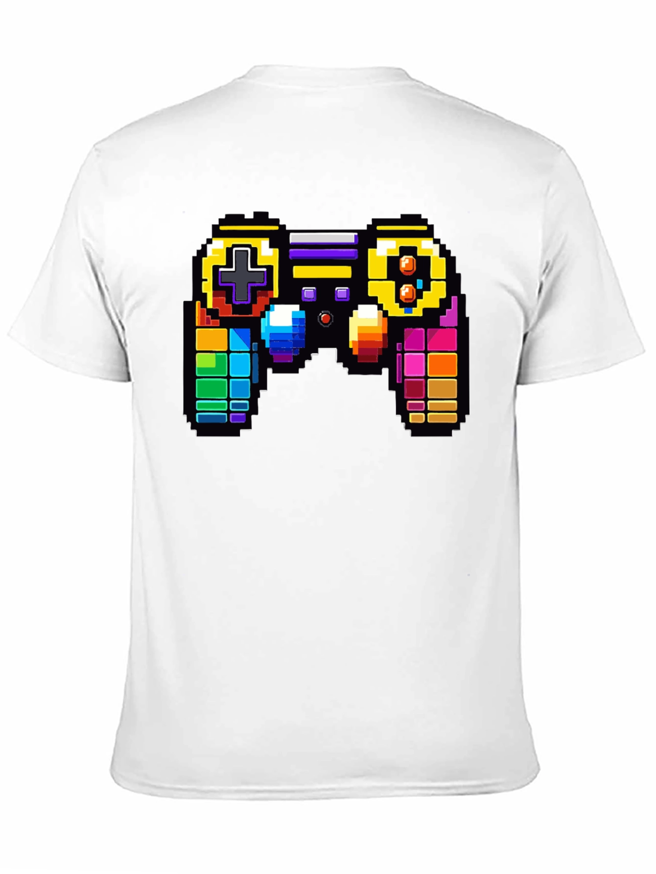Retro Pixel Game Controller Graphic Tee - Gamer Style