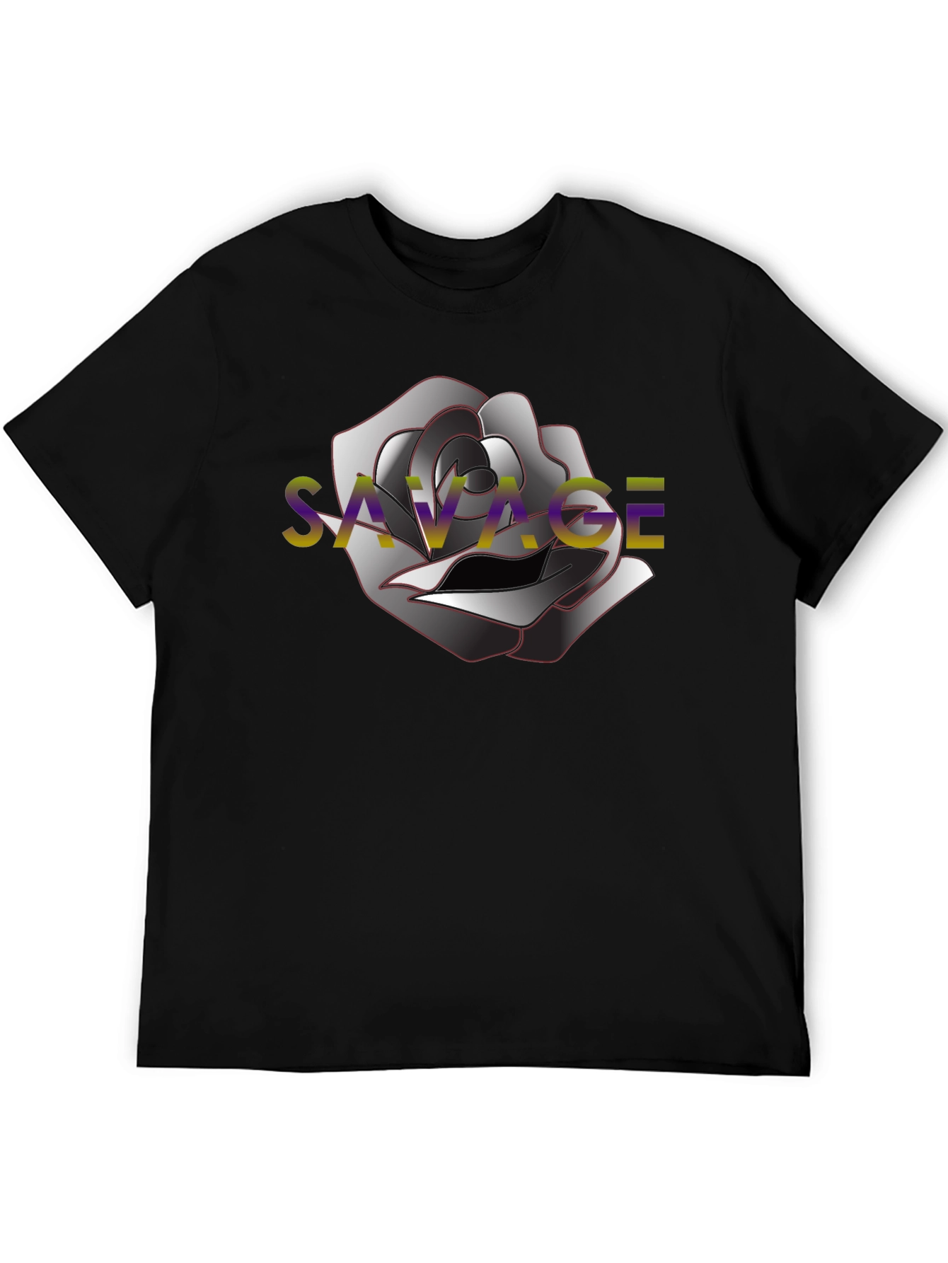 Savage Rose Black T-Shirt