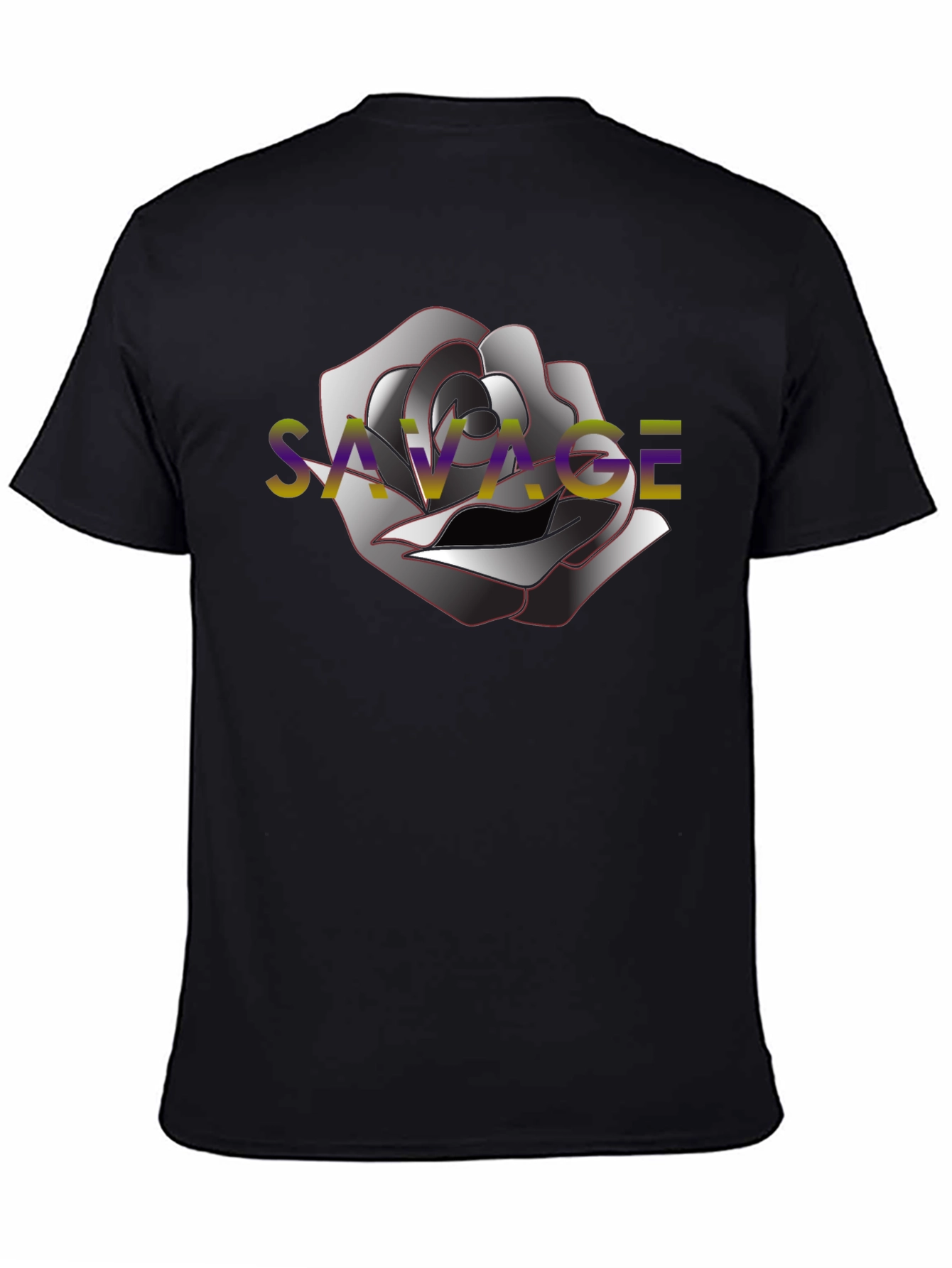 Savage Rose Black T-Shirt