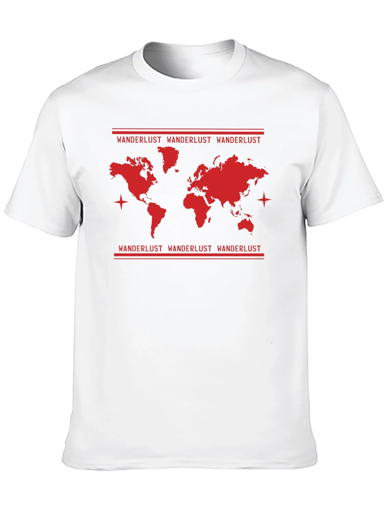 Wanderlust World Map Graphic T-Shirt