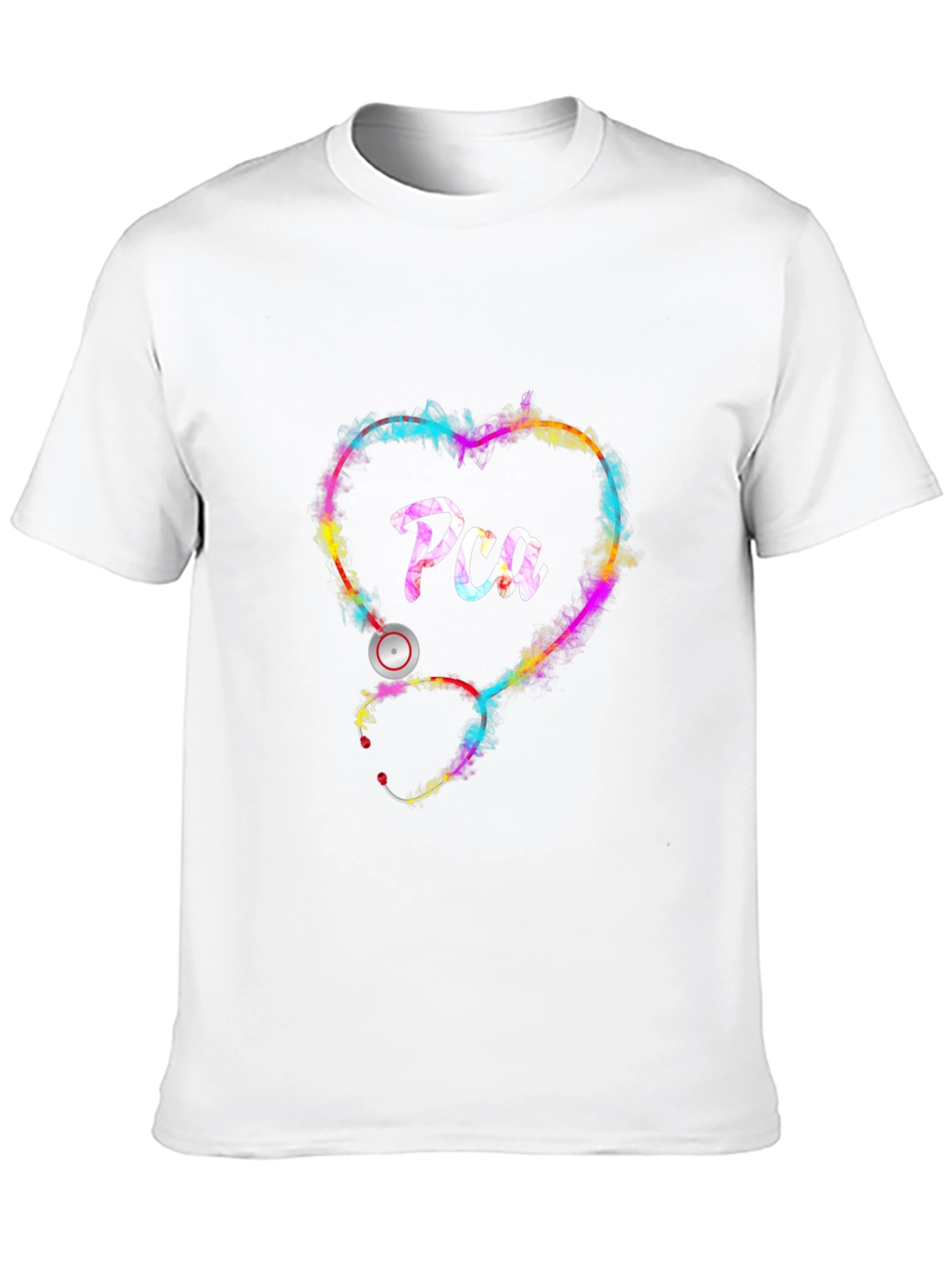 PCA Heart Stethoscope Graphic Tee - Black