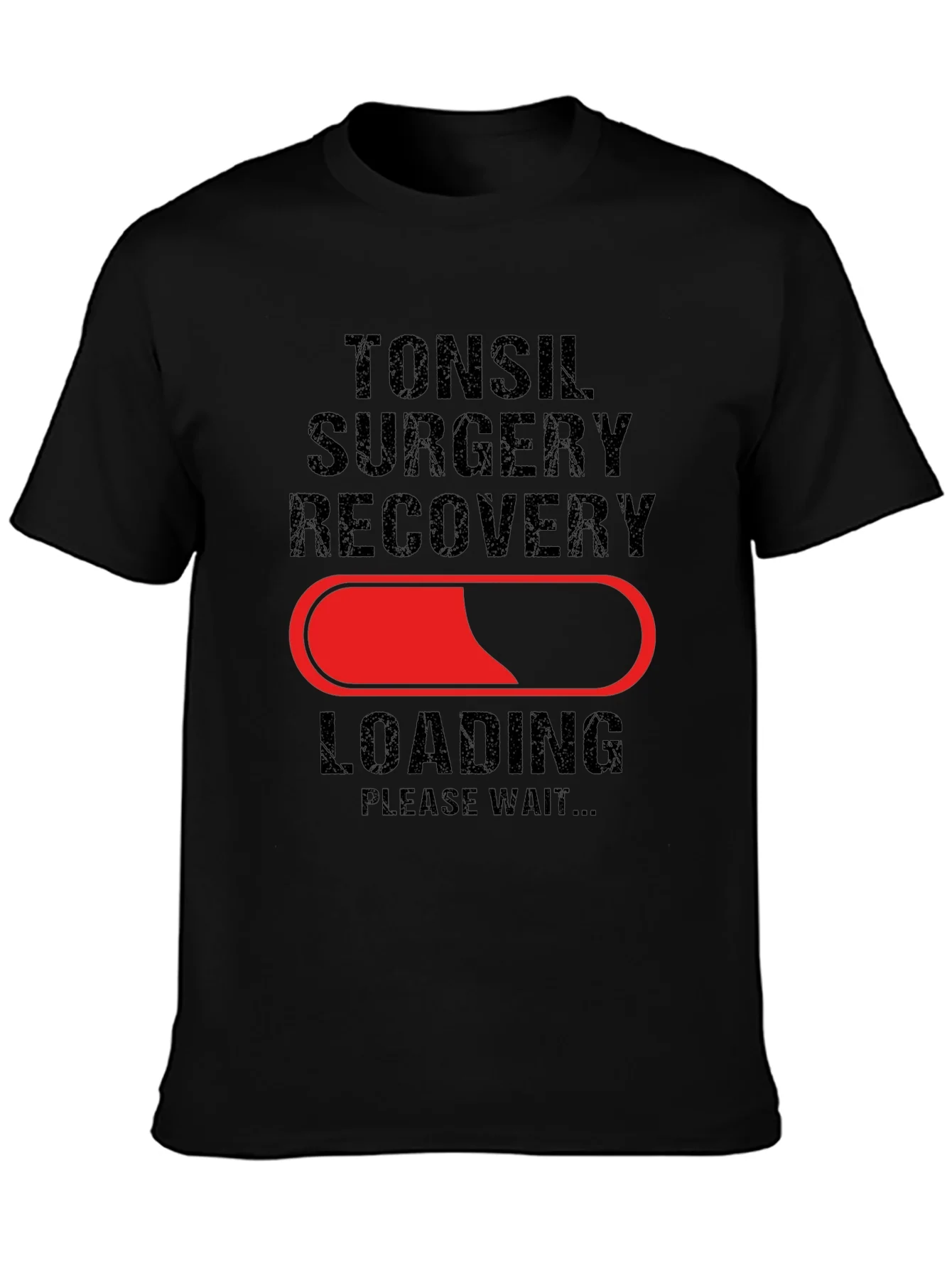 Tonsil Surgery Recovery Loading T-Shirt - Get Well Soon!