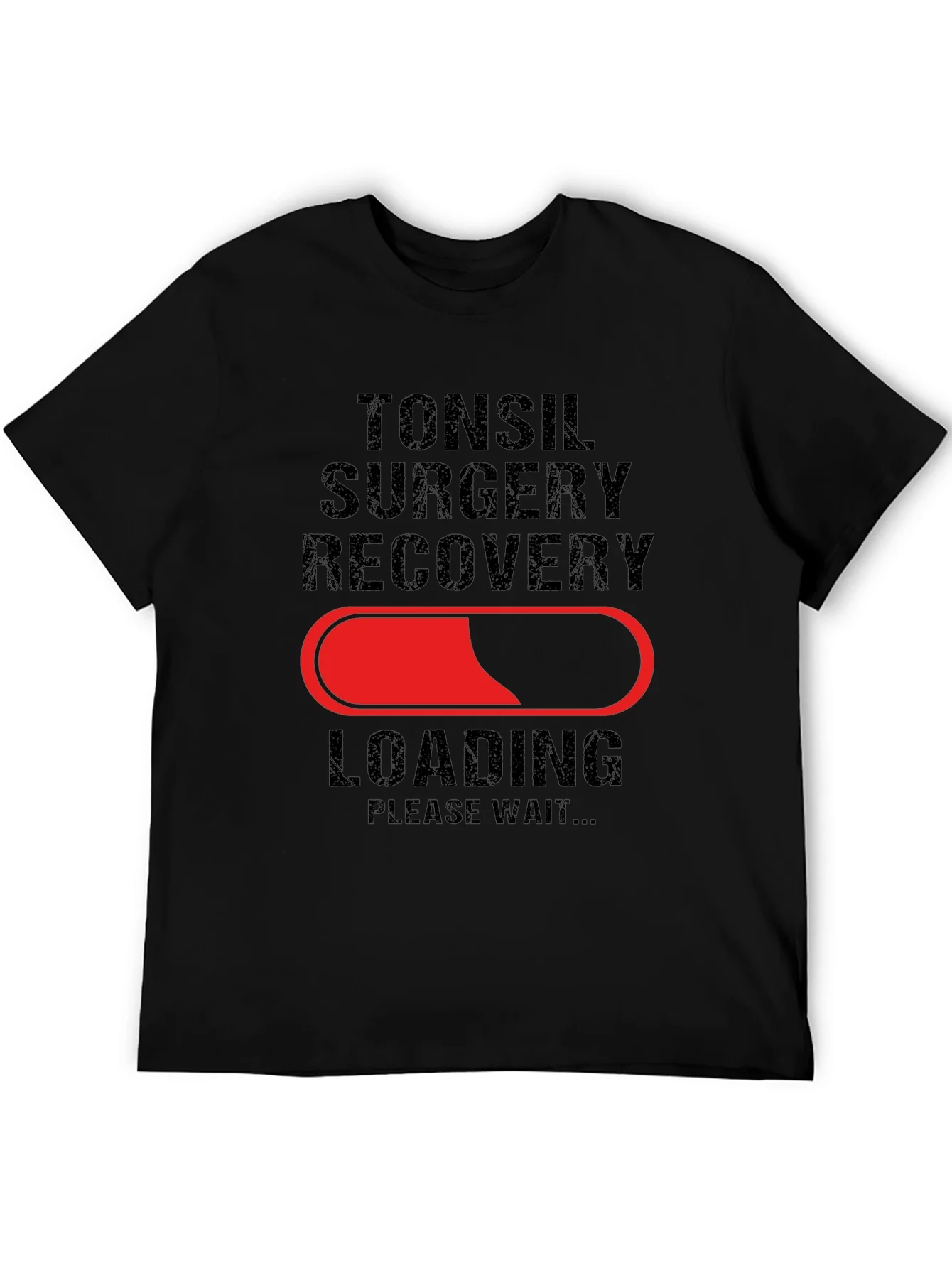 Tonsil Surgery Recovery Loading T-Shirt - Get Well Soon!